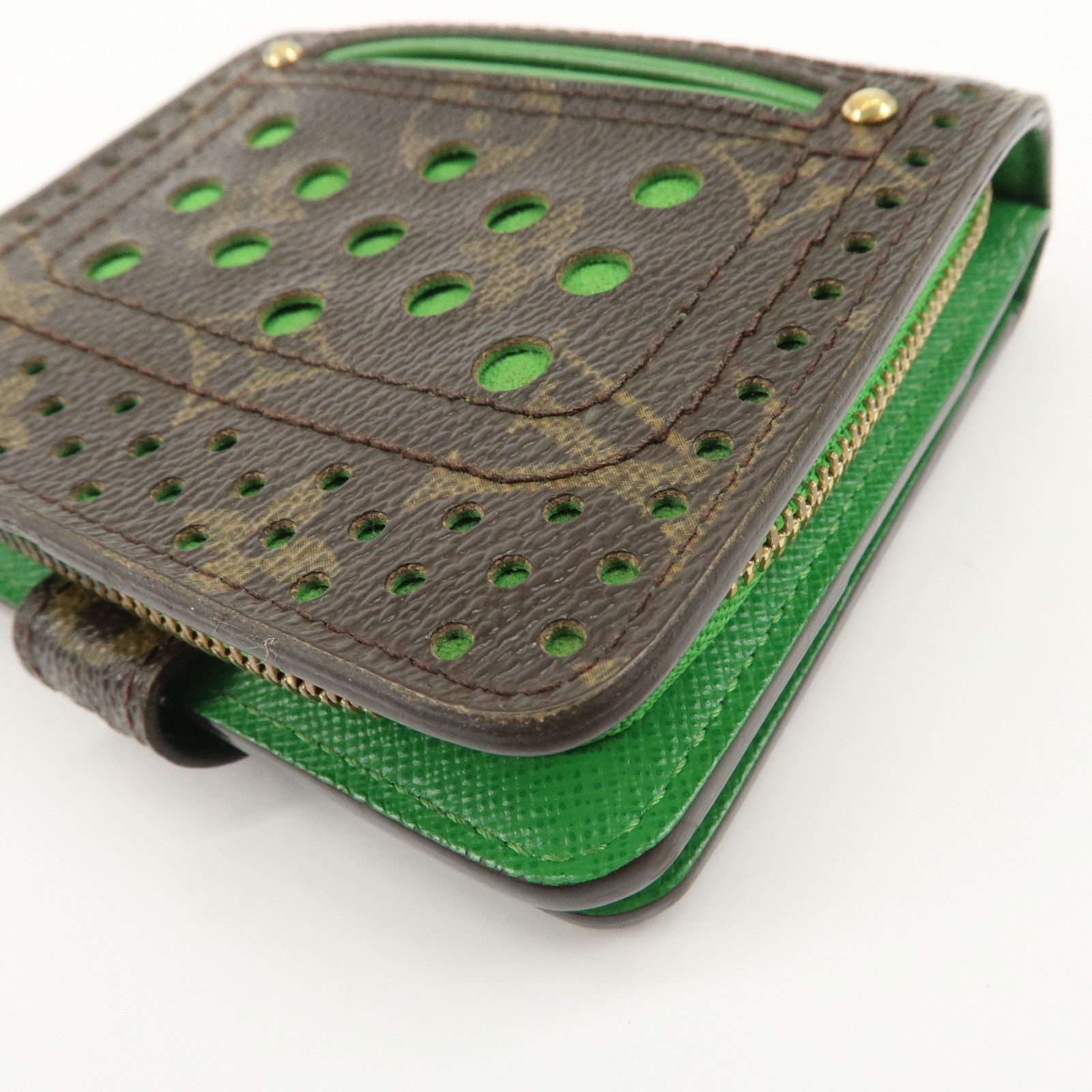 Louis Vuitton Monogram Perfore Compact Zip Bi-fold Wallet M95218
