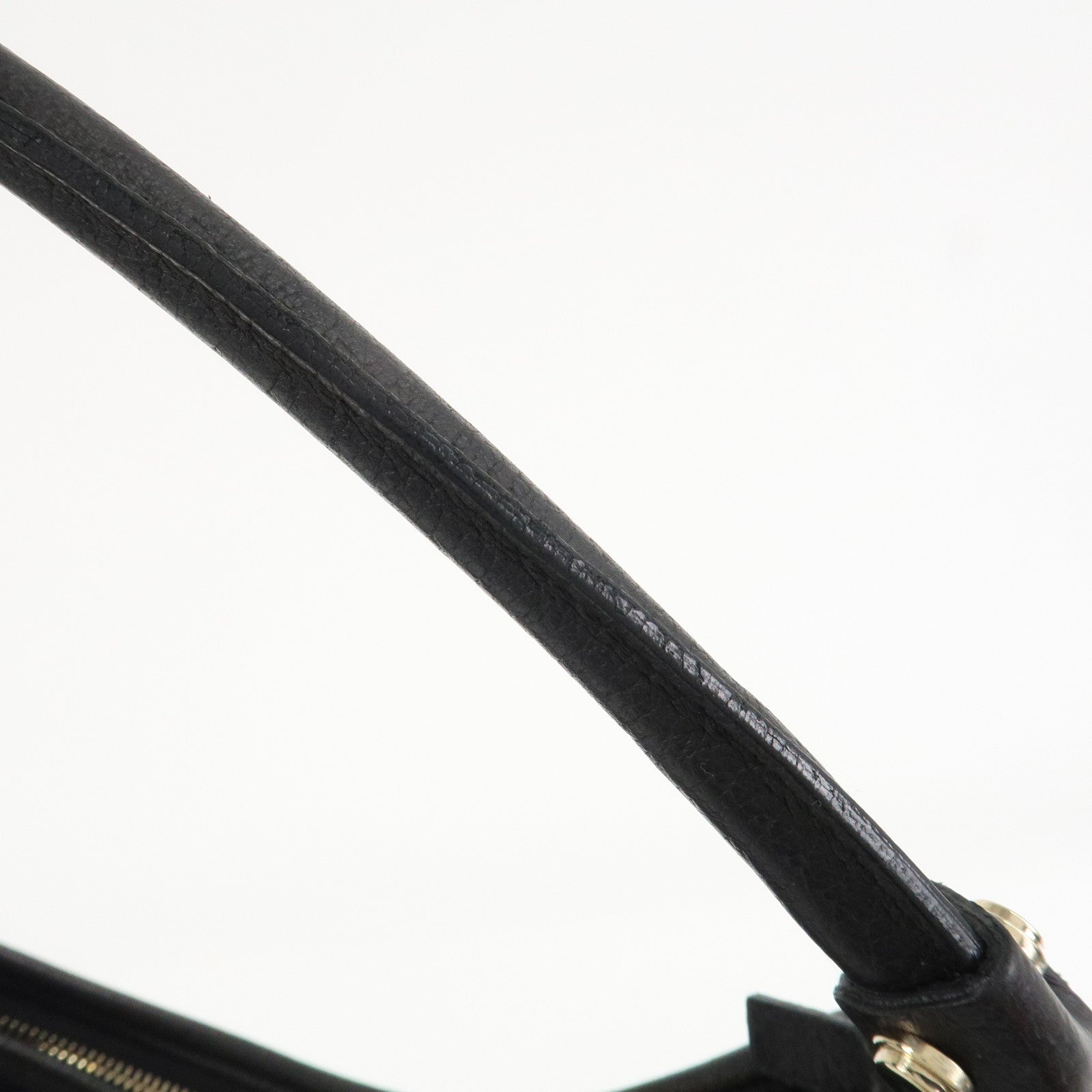 GUCCI Abbey GG Canvas Leather Shoulder Bag Hand Bag Black 130737