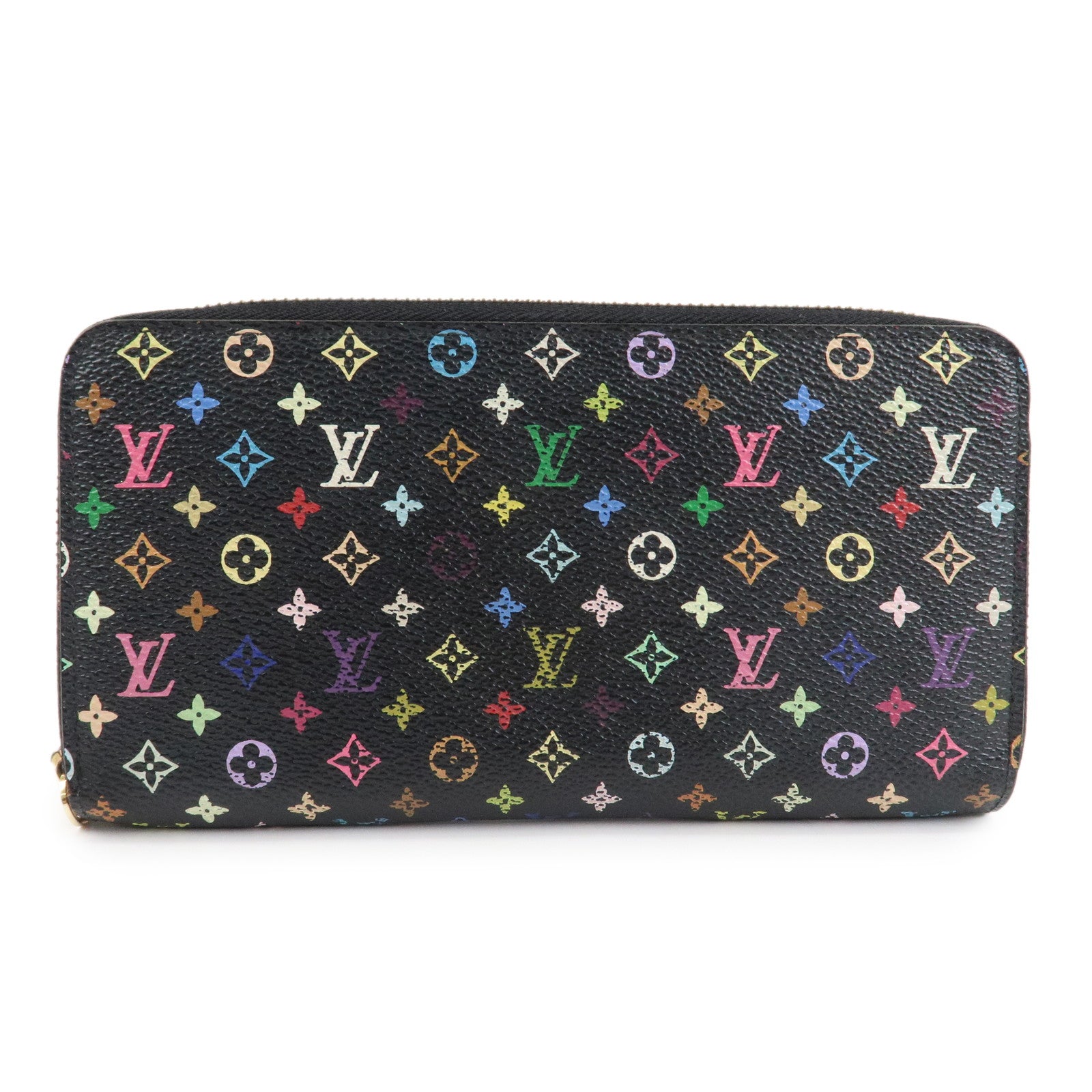 Louis Vuitton Monogram Multicolor Round Zippy Wallet Noir M60243 Used