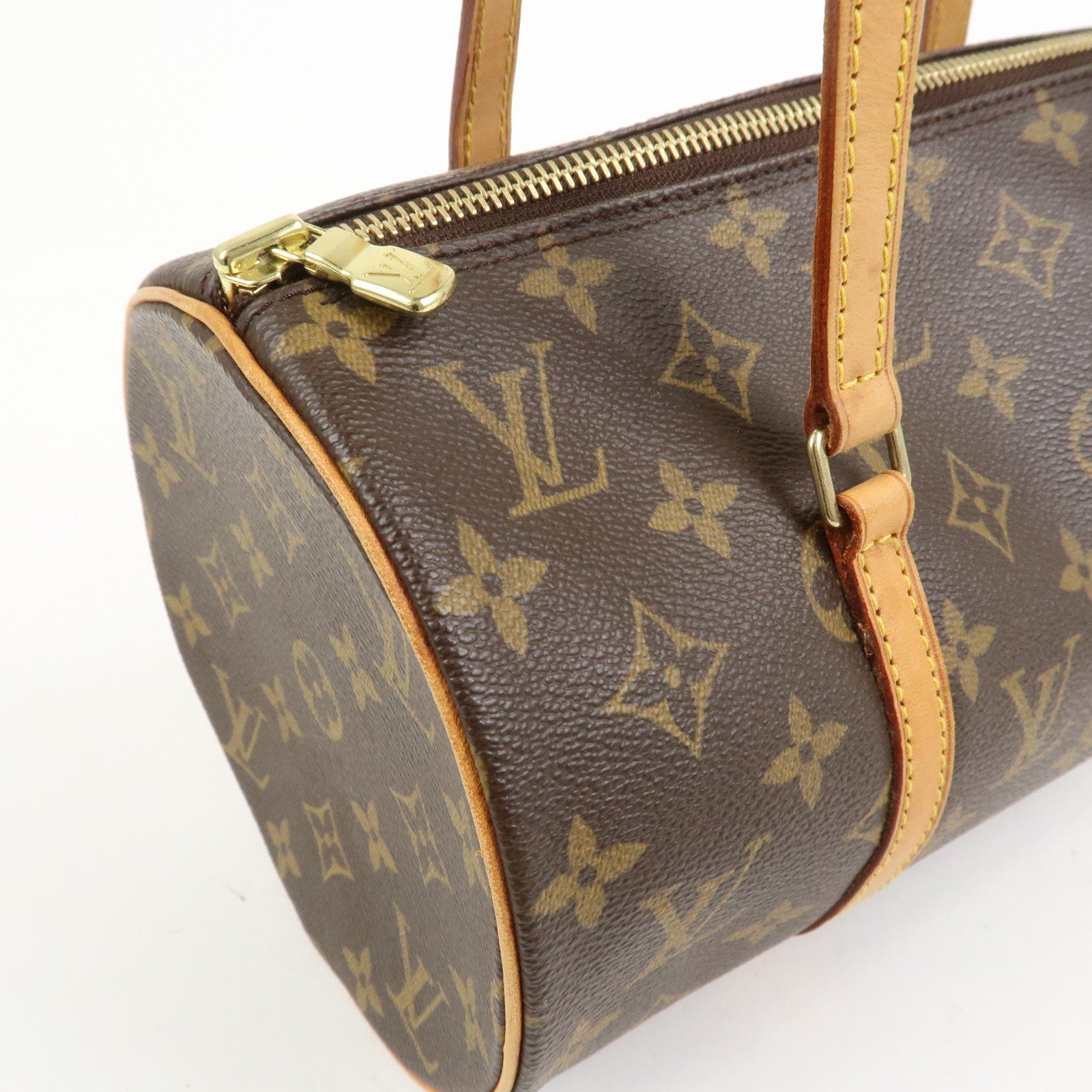 Louis Vuitton Monogram Papillon 30 Hand Bag New Style Brown M51385