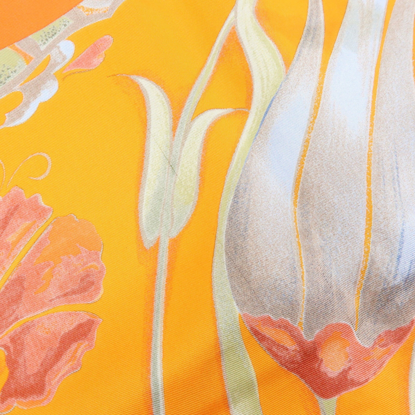 HERMES Carre 90 Silk 100% Scarf Ceramique ottomane Orange