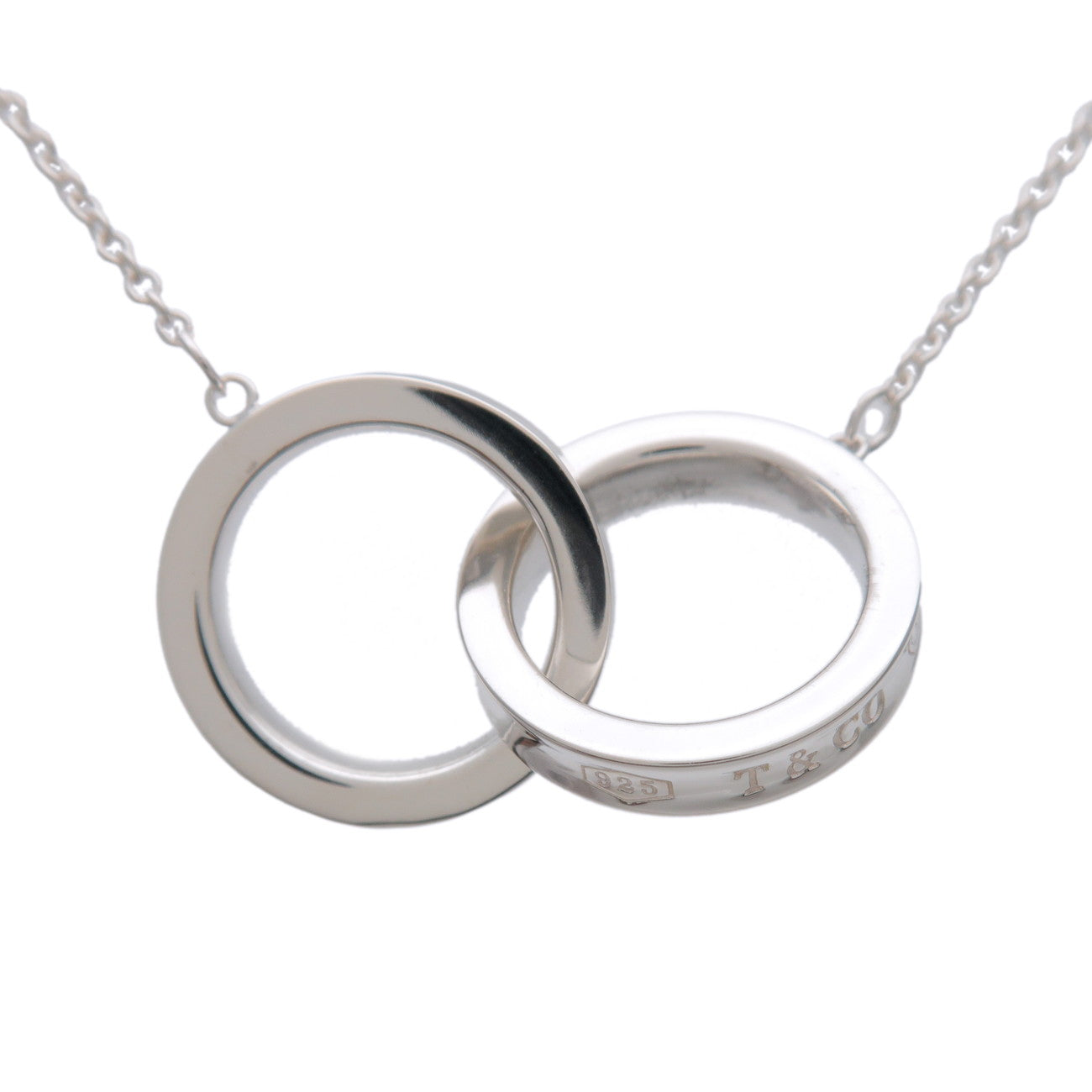 Tiffany & Co 1837 Interlocking Circle Necklace SV925 Silver