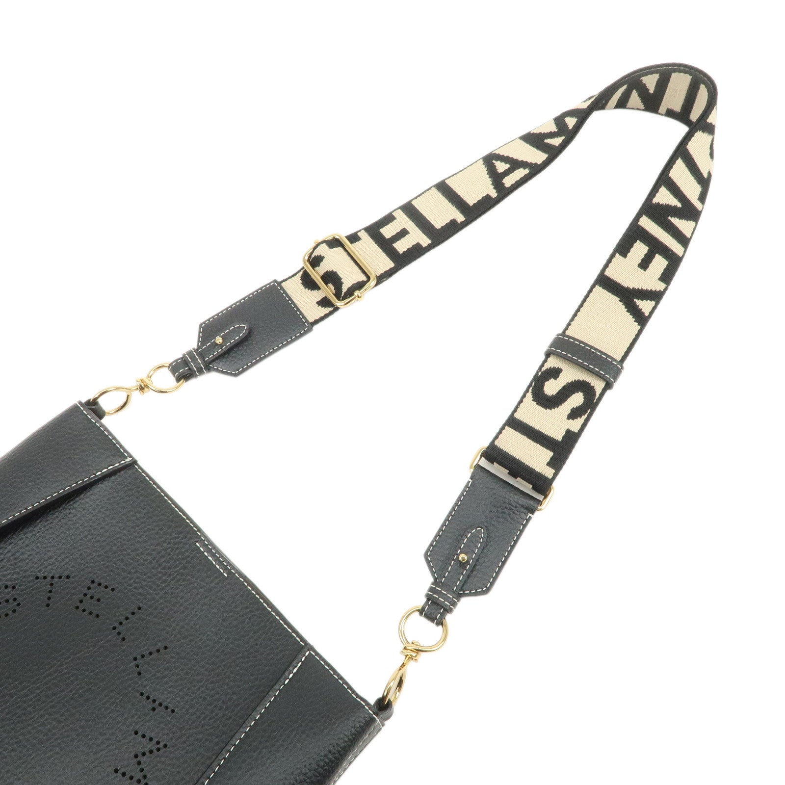 STELLA MCCARTNEY Leather Shoulder Bag Crossbody Bag Black