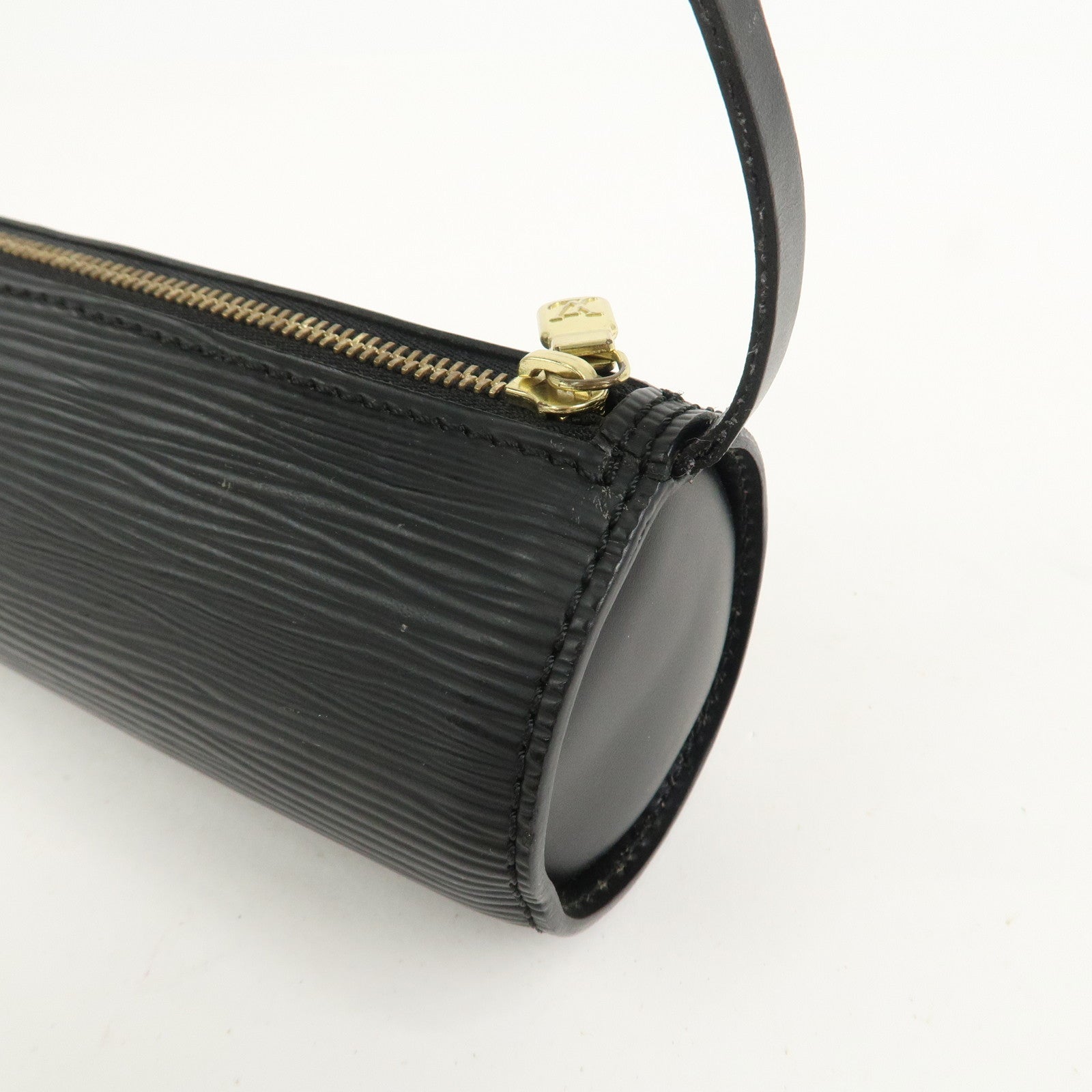 Louis Vuitton Epi Leather Mini Pouch For Soufflot Hand Bag Noir