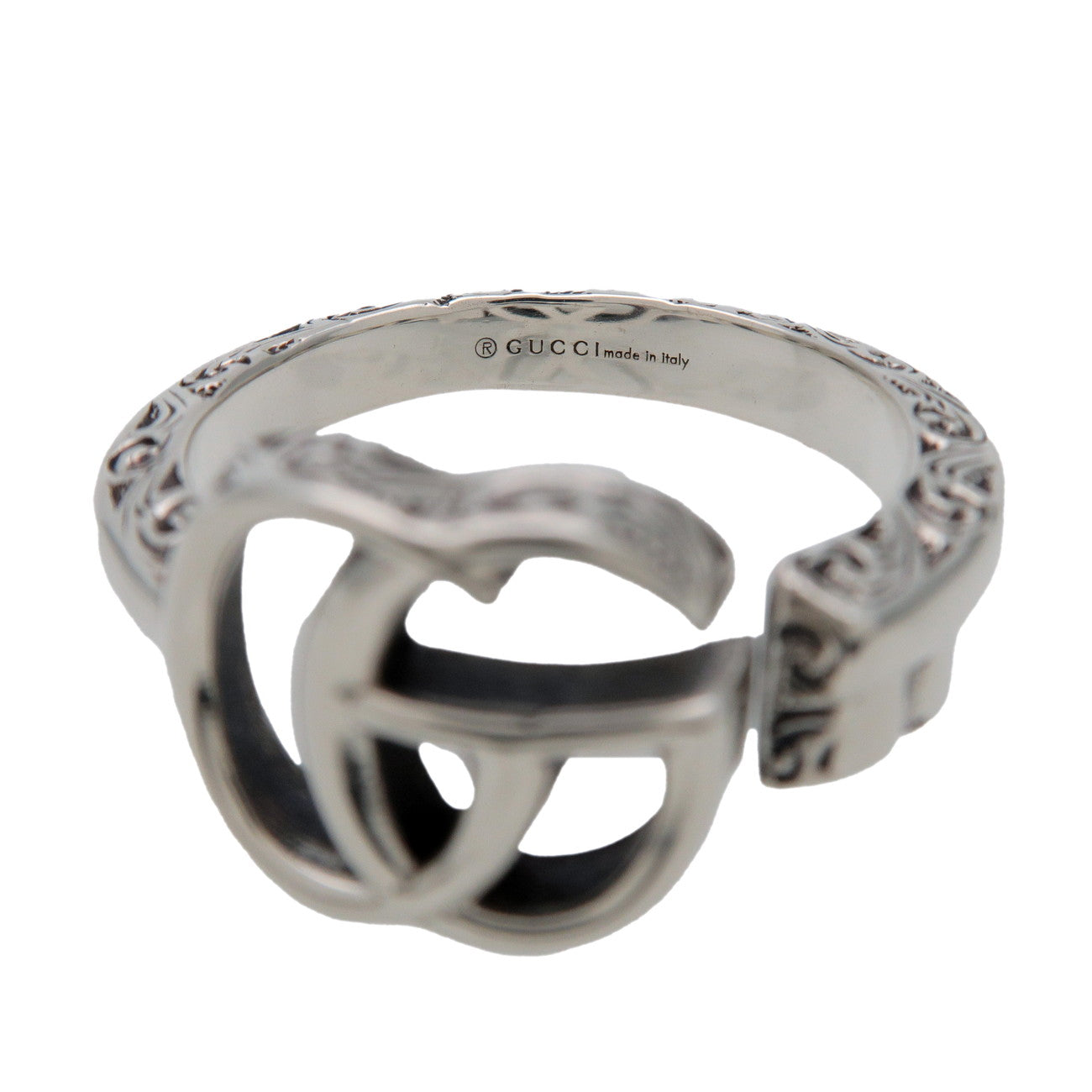 GUCCI Double G Key Motif Ring SV925 Silver #17 US7.25 EU55 627760
