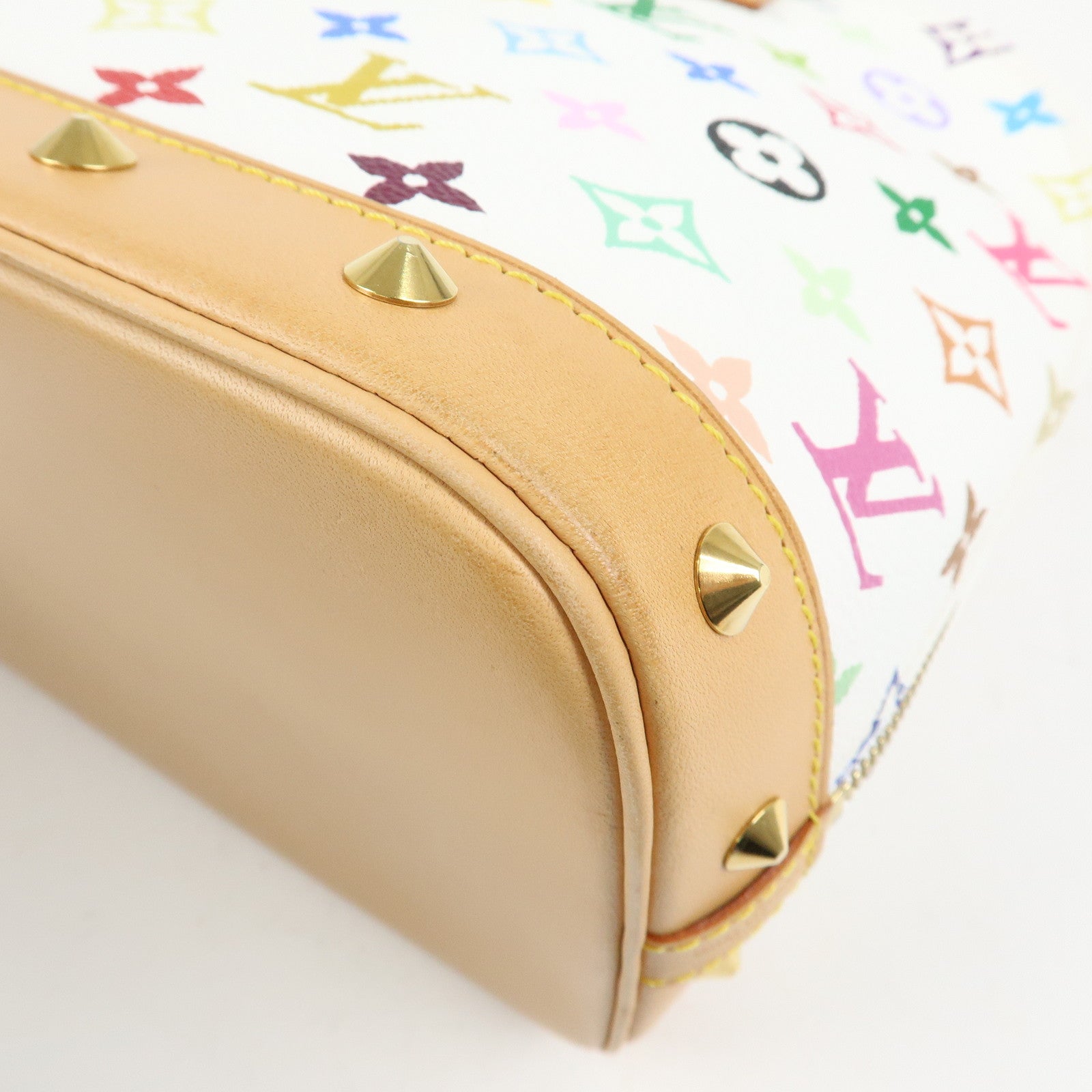 Louis Vuitton Monogram Multicolor Alma PM Hand Bag Blanc M92647