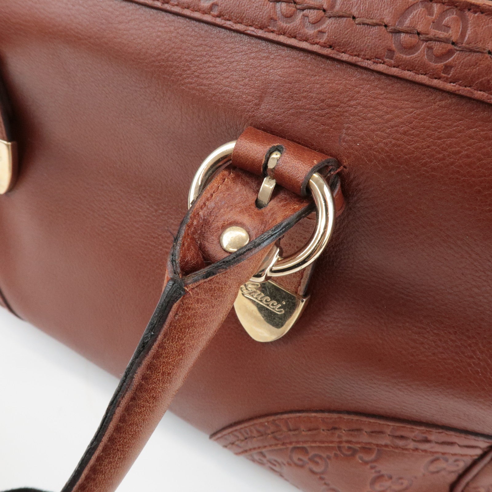 GUCCI Guccissima Leather Tote Bag Hand Bag Brown 181511