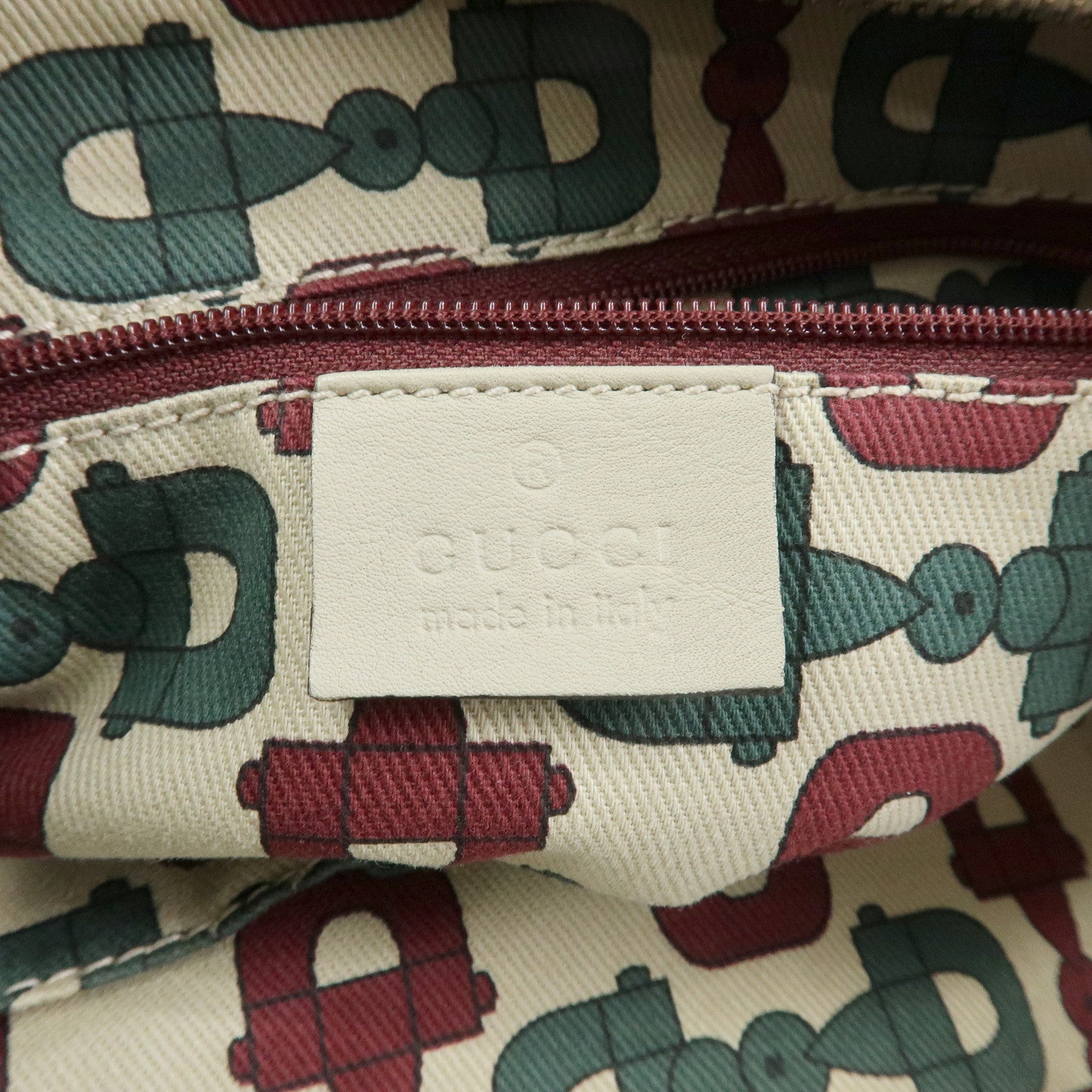 GUCCI Abbey Guccissima Leather Shoulder Bag Hand Bag White 130737