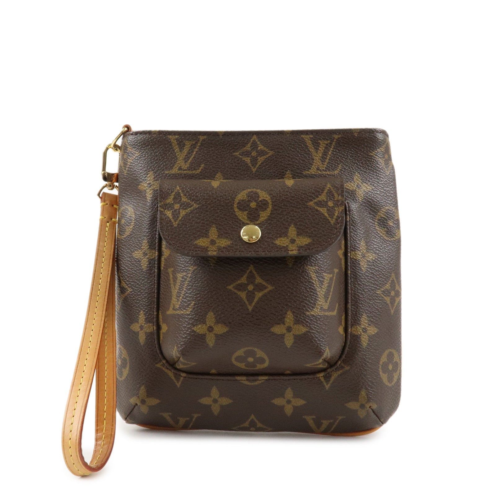 Louis Vuitton Monogram Partition Pouch Clutch Bag M51901 Used