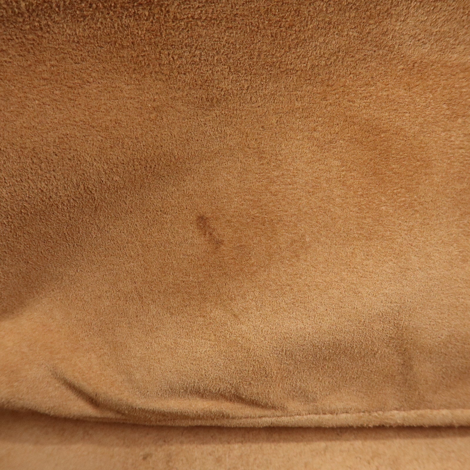LOEWE Logo Embossed Leather Hand Bag Shoulder Bag Camel
