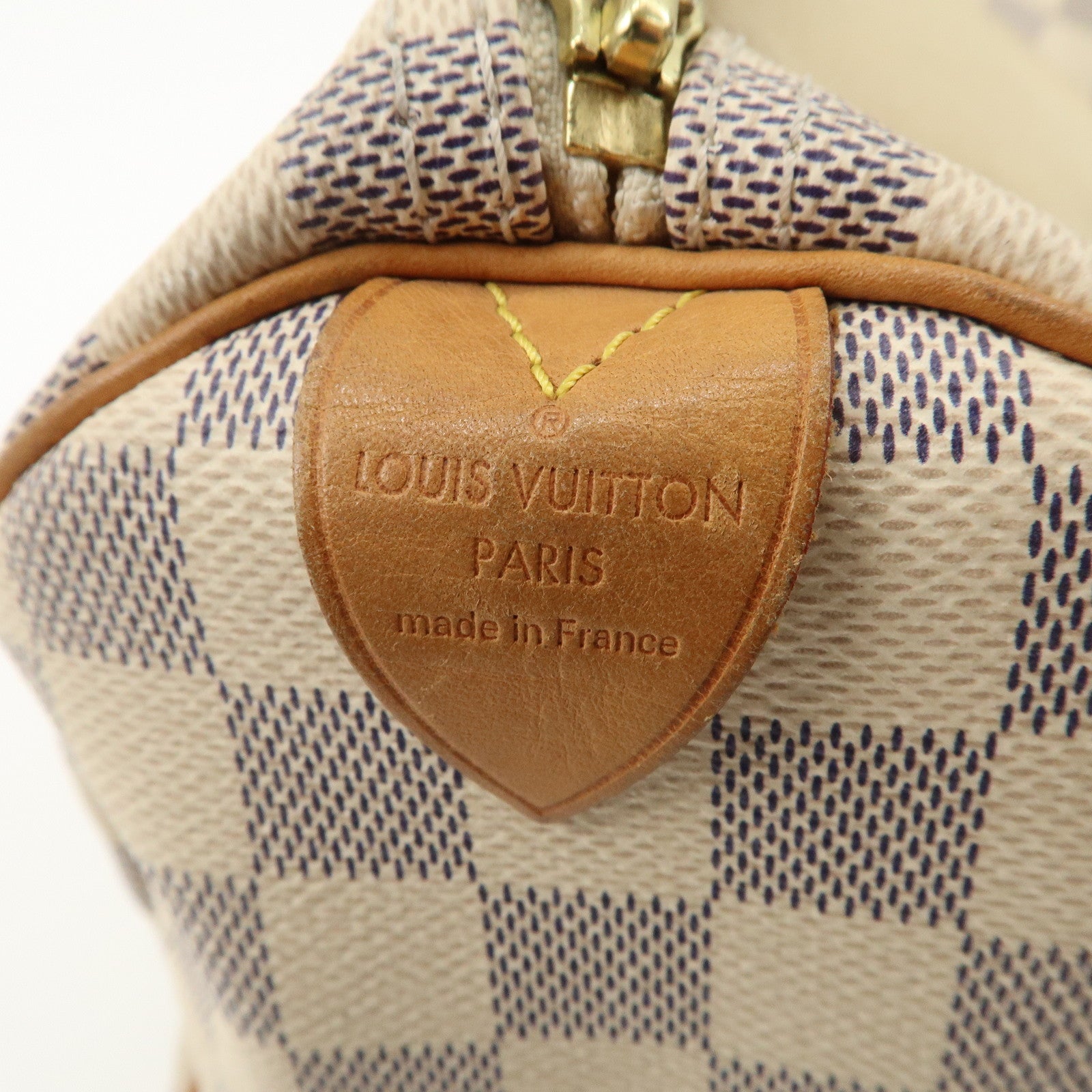 Louis Vuitton Damier Azur Speedy 30 Hand Bag Boston Bag N41533 Used