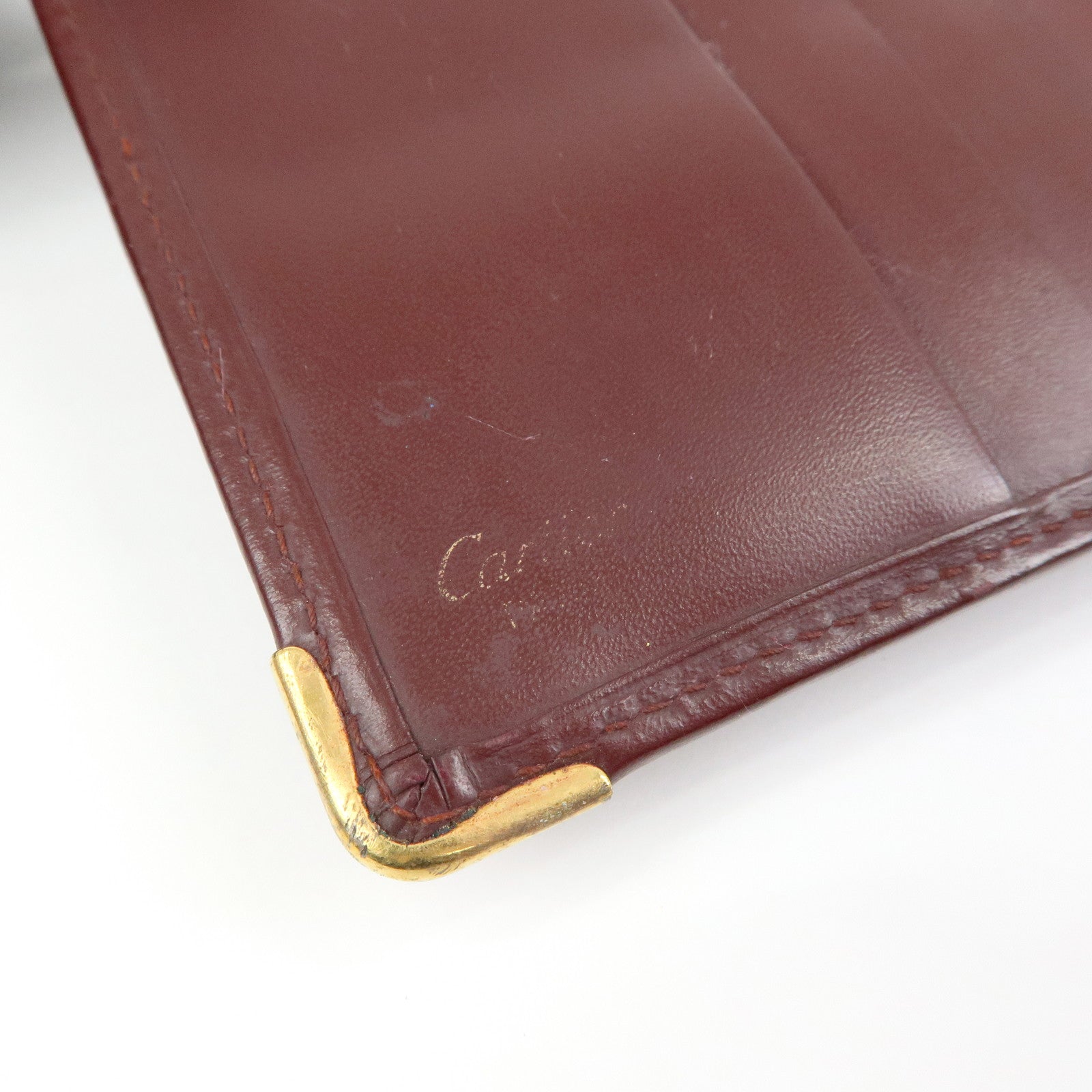 Cartier Must de Cartier Set of 2 Leather Wallet Bordeaux