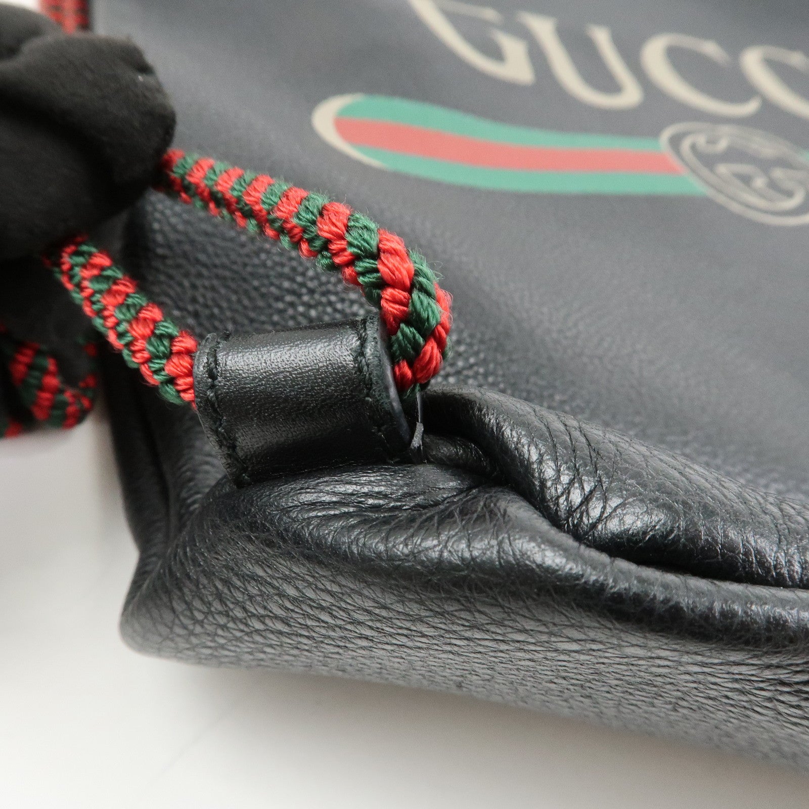 GUCCI Sherry Leather Backpack Rucksack Black 516639