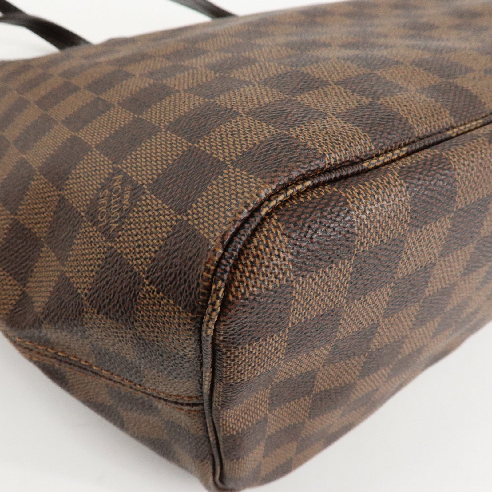 Louis Vuitton Damier Ebene Neverfull MM Tote Bag N51105 Used