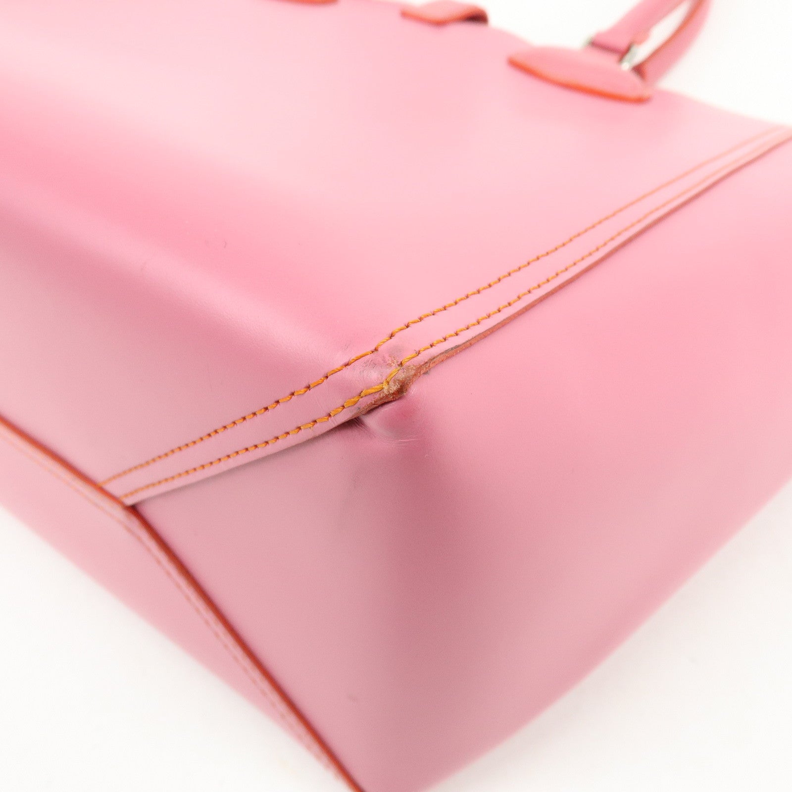 LOEWE Leather Tote Bag Shoulder Bag Hand Bag PInk