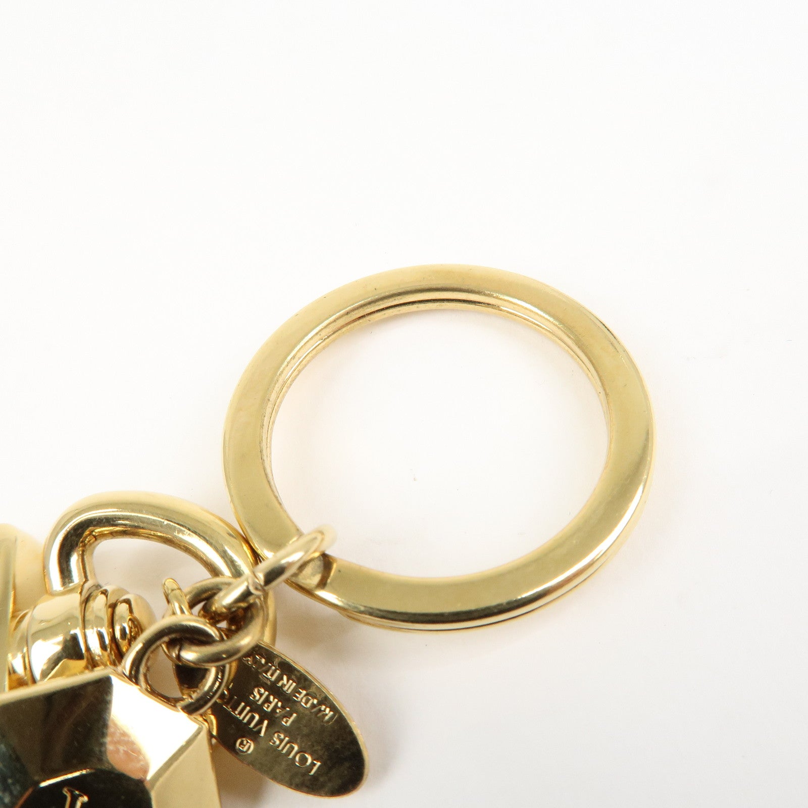 Louis Vuitton LV Facettes Porte Cles Key Chain Bag Charm M65216 Used