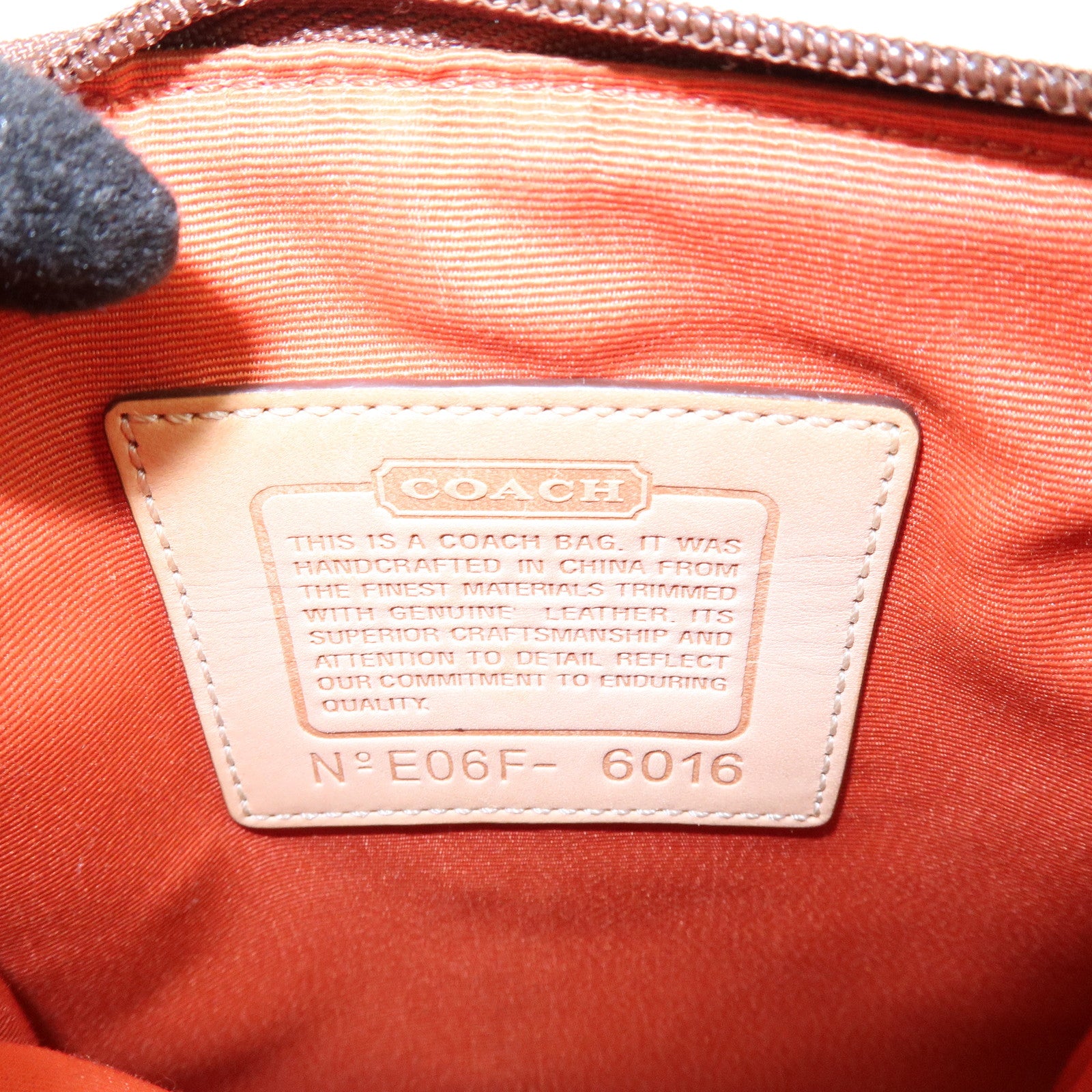 COACH Signature Set of 2 Canvas Leather Shoulder Bag Black Beige