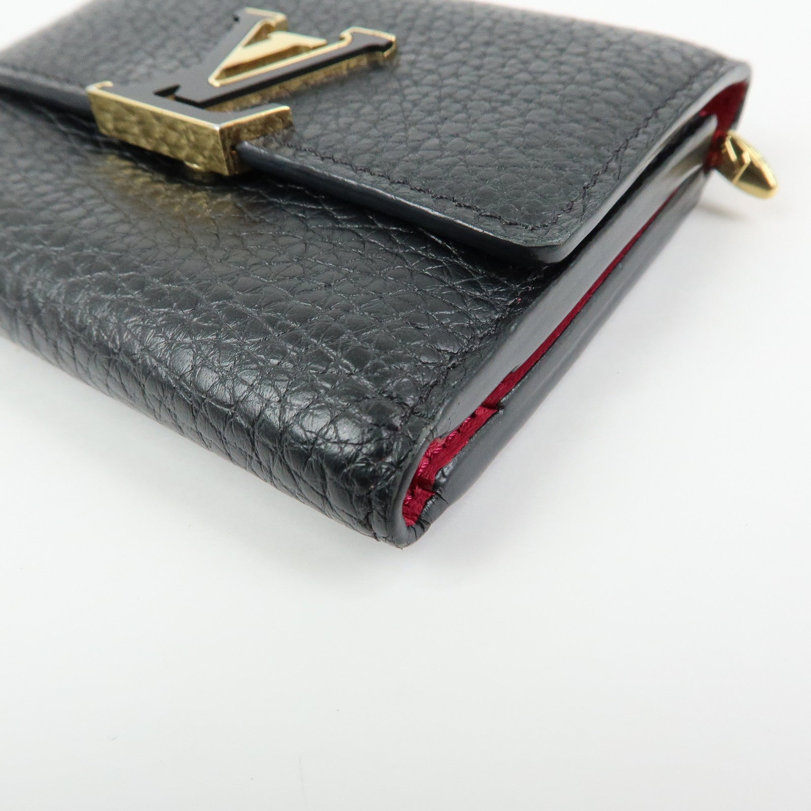 Louis Vuitton Portefoille Capucines XS Compact Wallet Black M68587