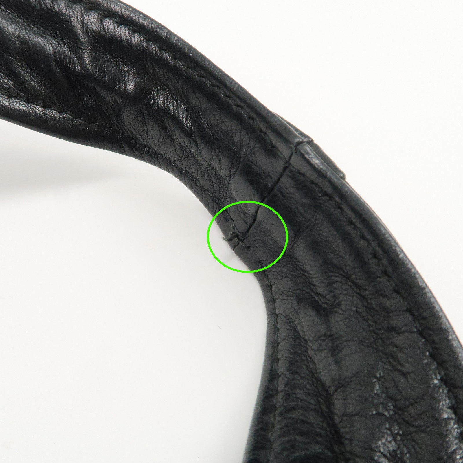 Ferragamo Gancini Leather Shoulder Bag Hand Bag Black