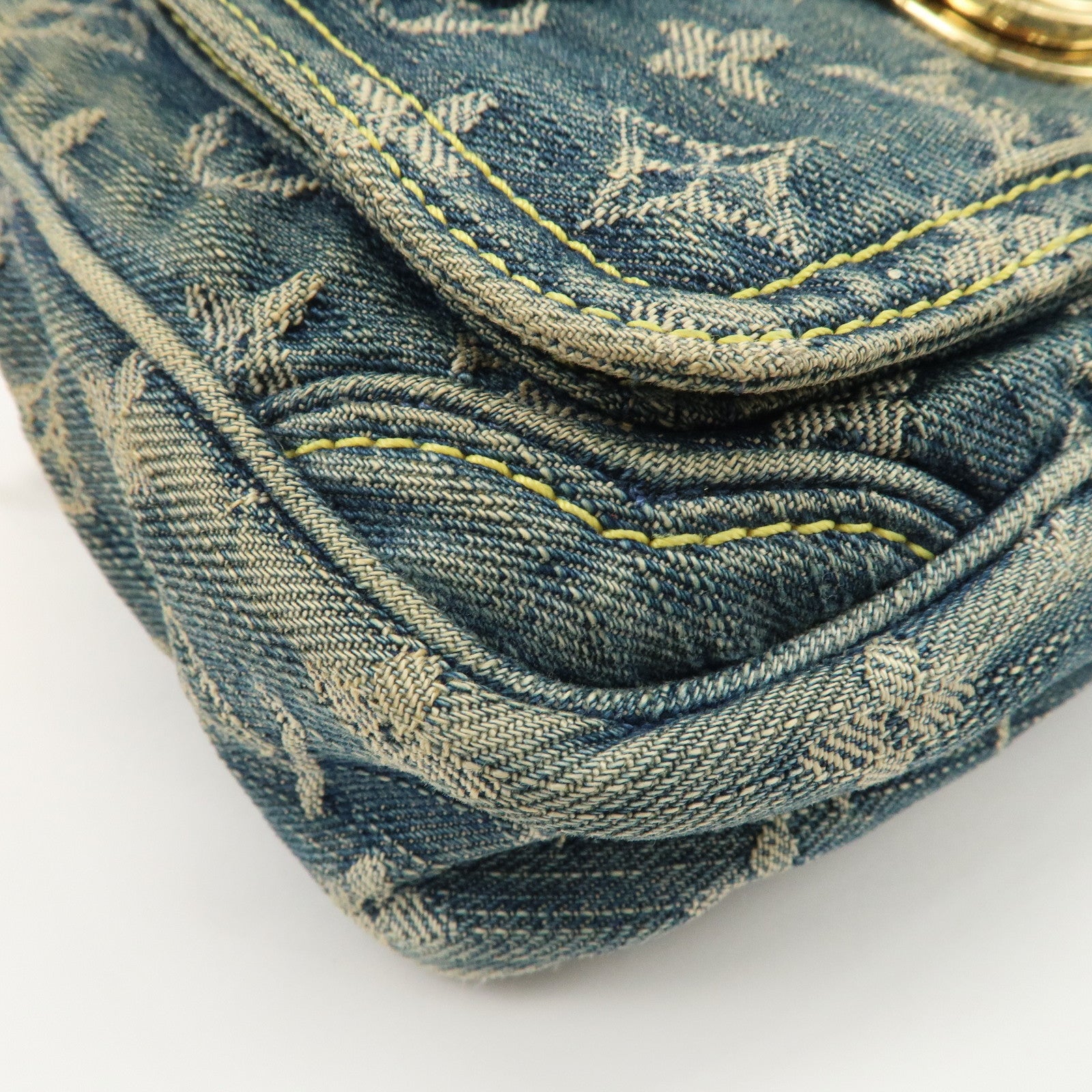 Louis Vuitton Monogram Denim Bum Bag Waist Bag Blue M95347