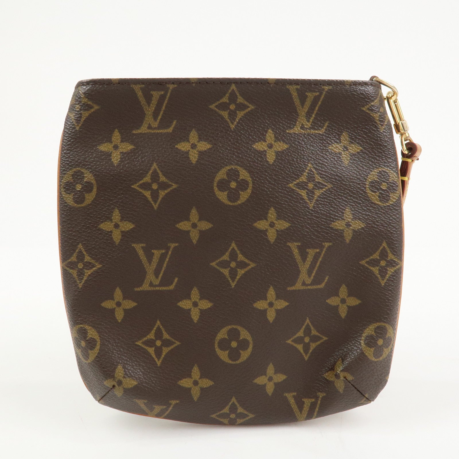 Louis Vuitton Monogram Partition Pouch Wristlet Bag Brown M51901