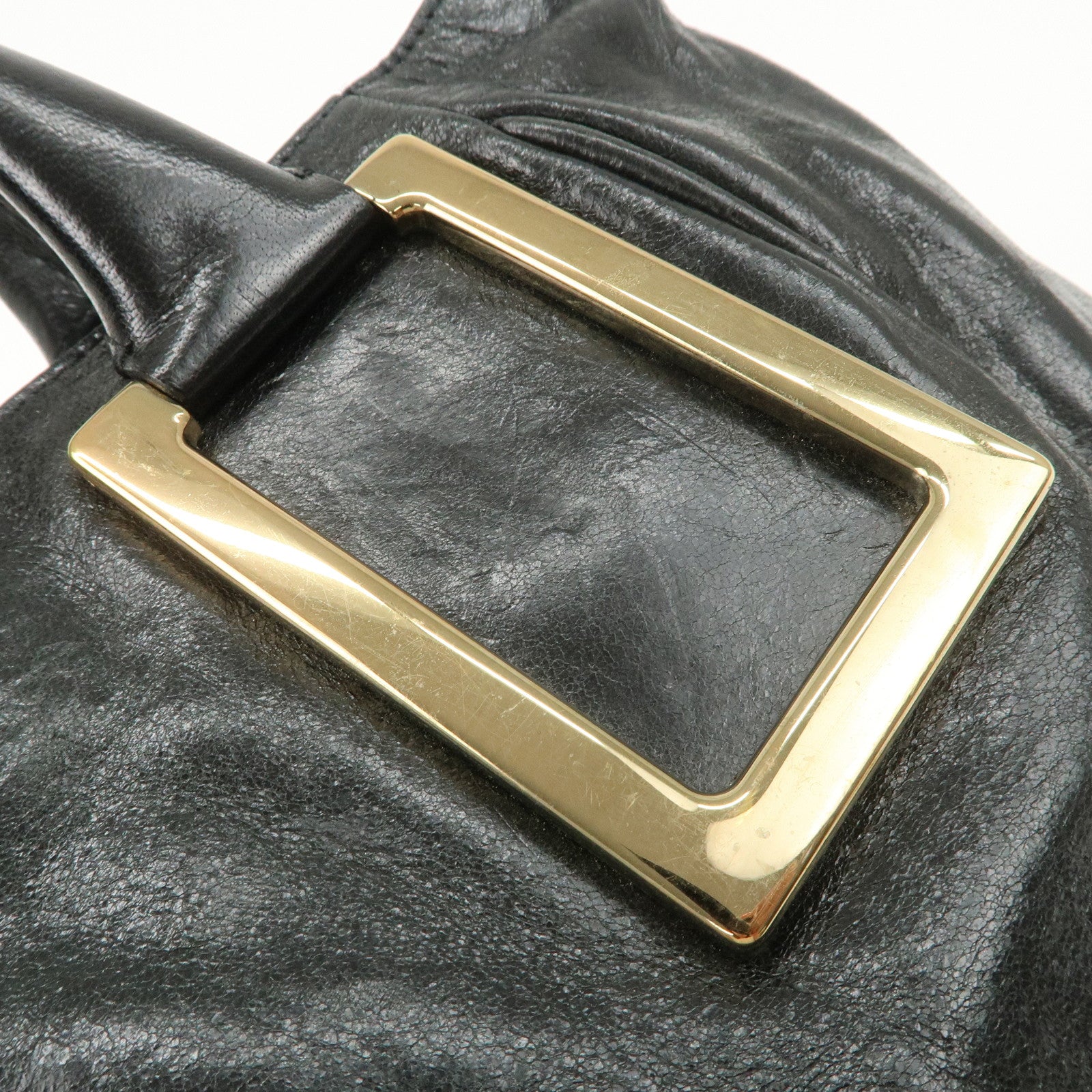 Chloe ETHEL Leather 2Way Hand Bag Shoulder Bag Crossbody Bag Black