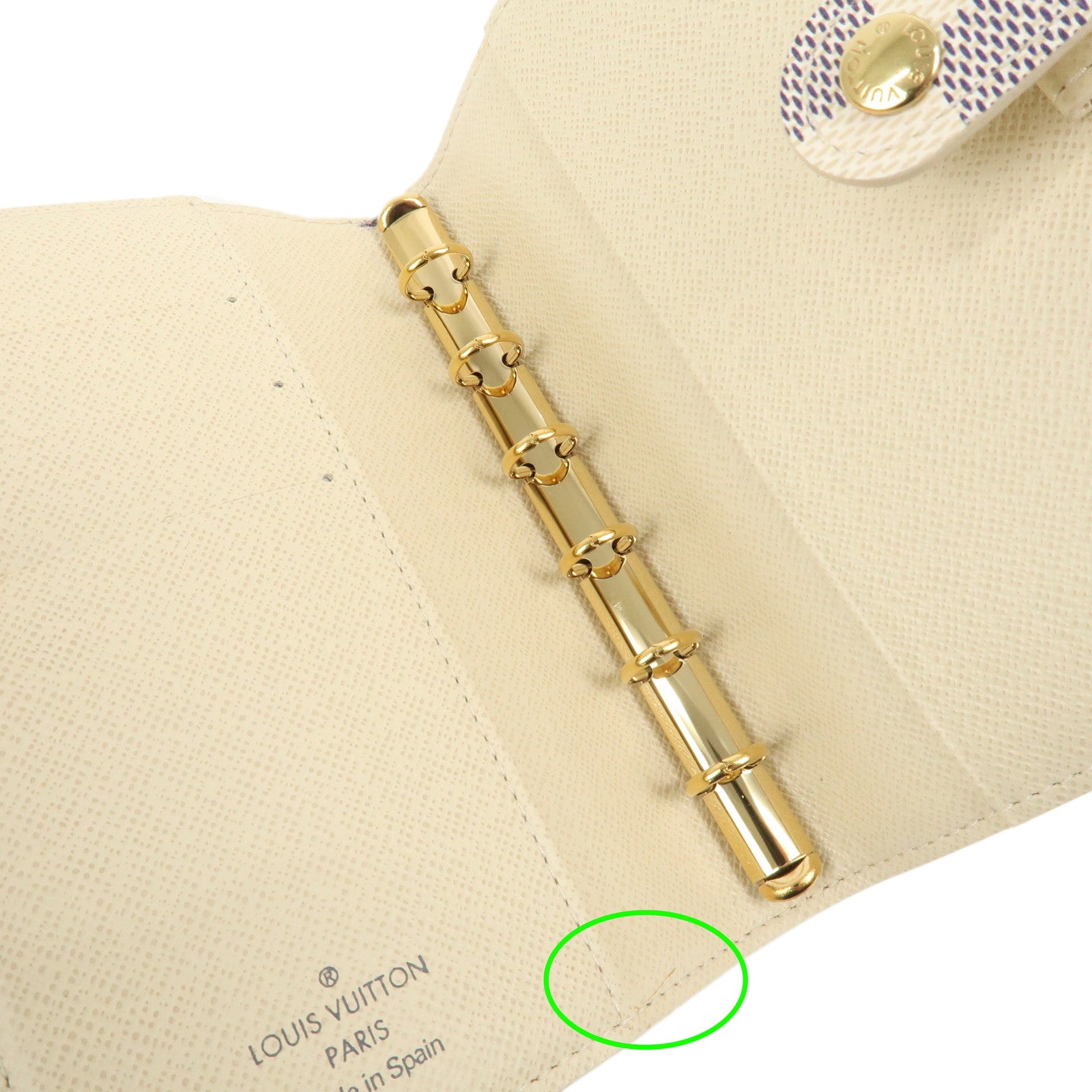 Louis Vuitton Damier Azur Agenda PM Planner Cover R20706