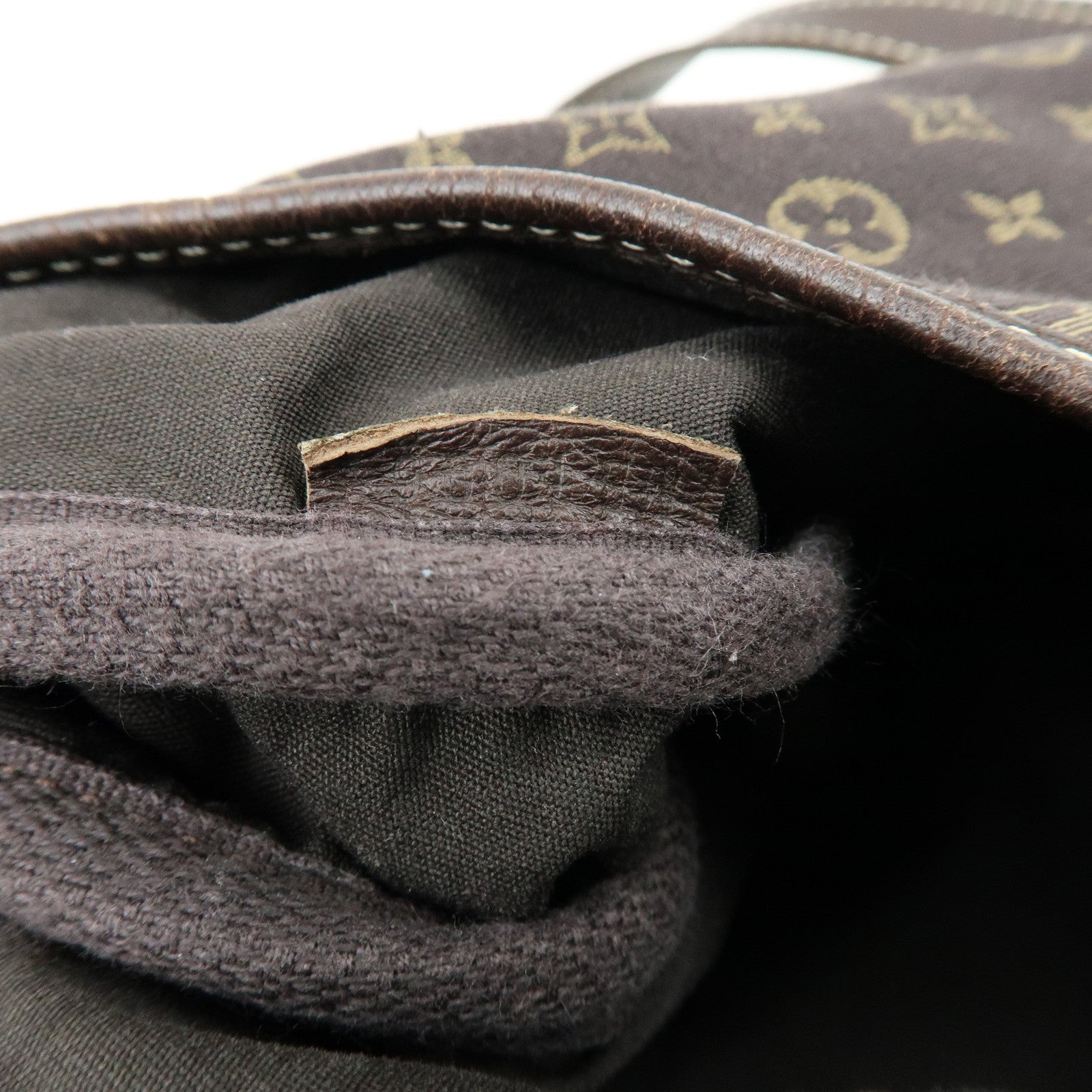 Louis Vuitton Monogram Mini Lin Saumur 30 Shoulder Bag Ebene M95227