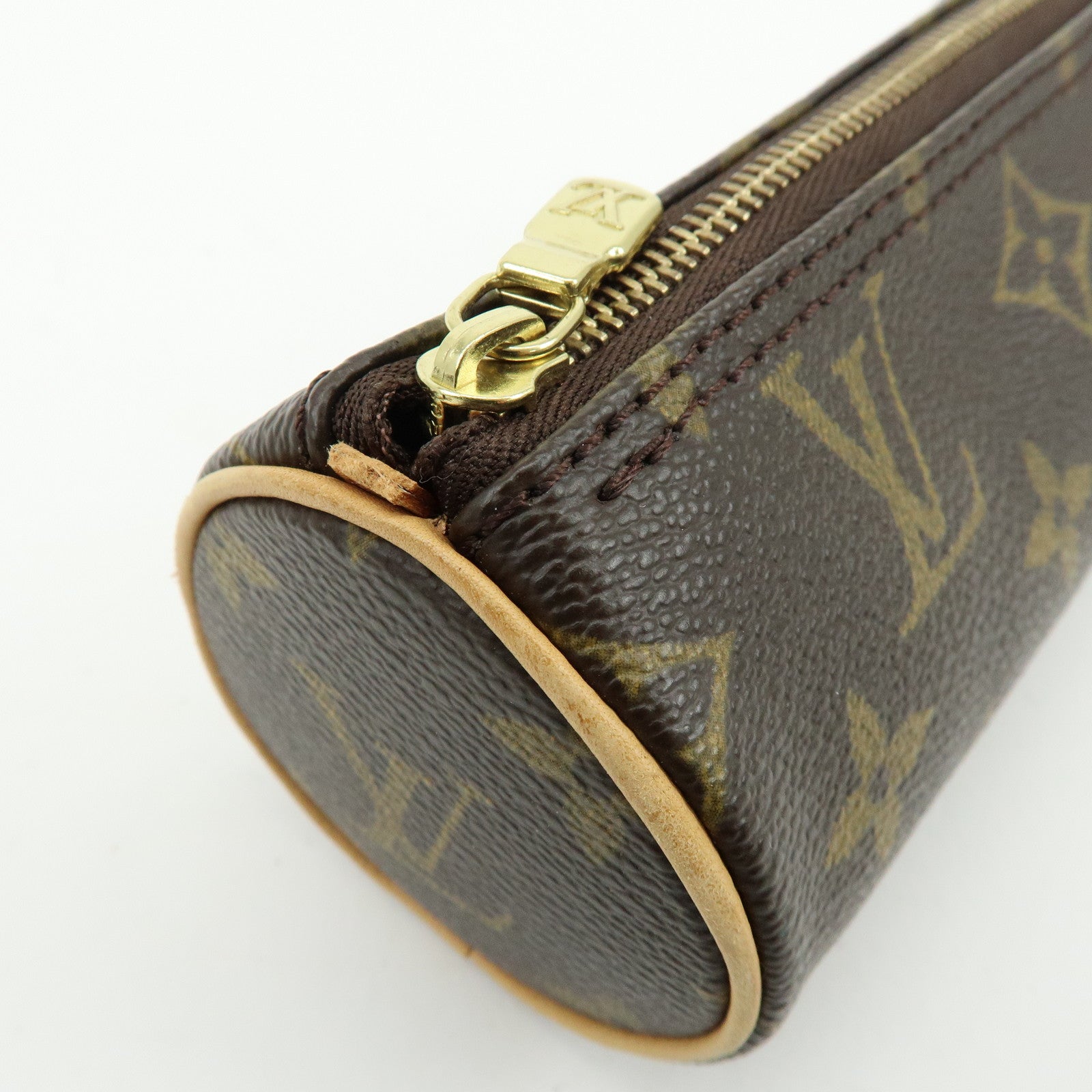 Louis Vuitton Monogram Set of 2 Mini Pouch for Papillon Bag Brown