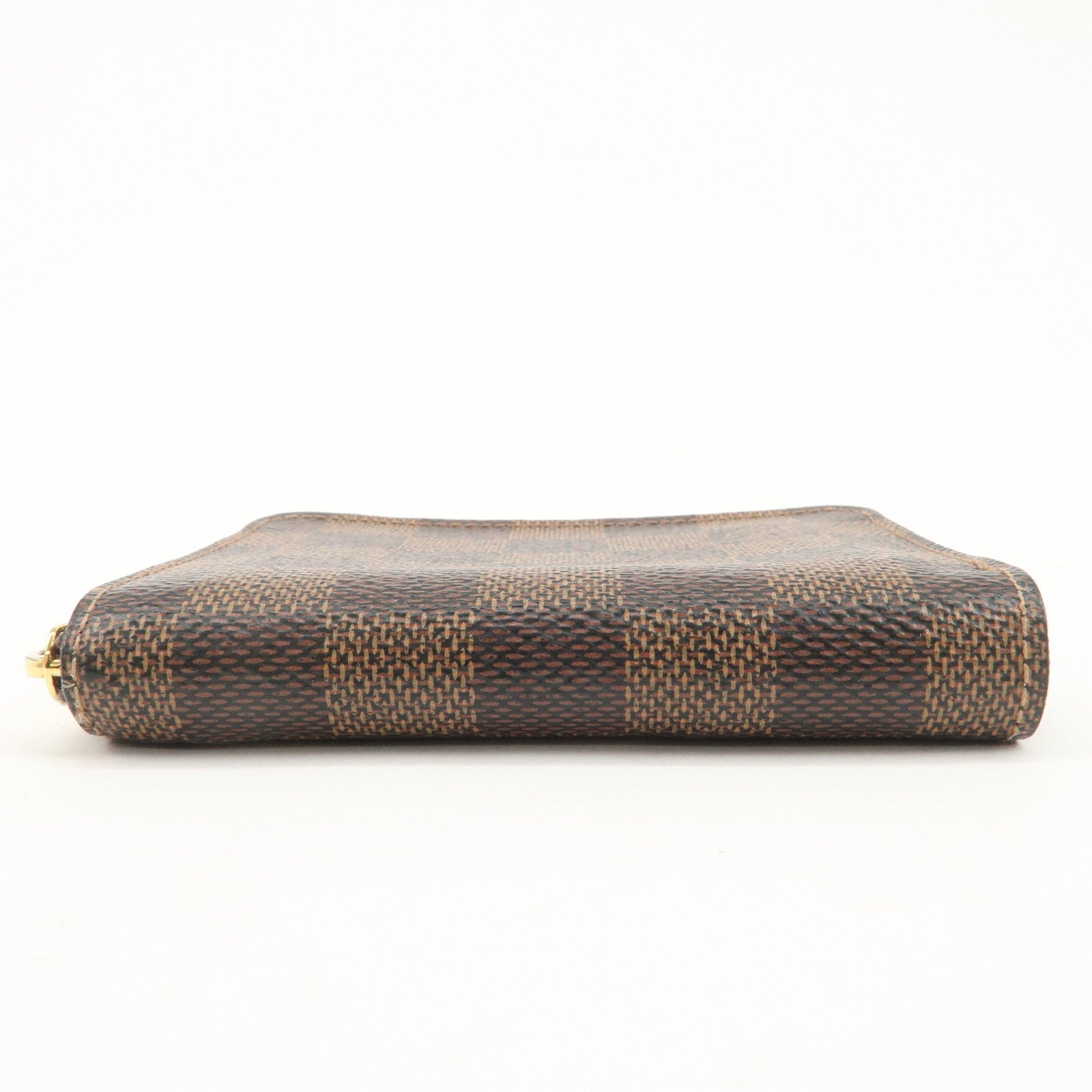 Louis Vuitton Damier Zippy Round Coin Purse Damier Ebene N60213