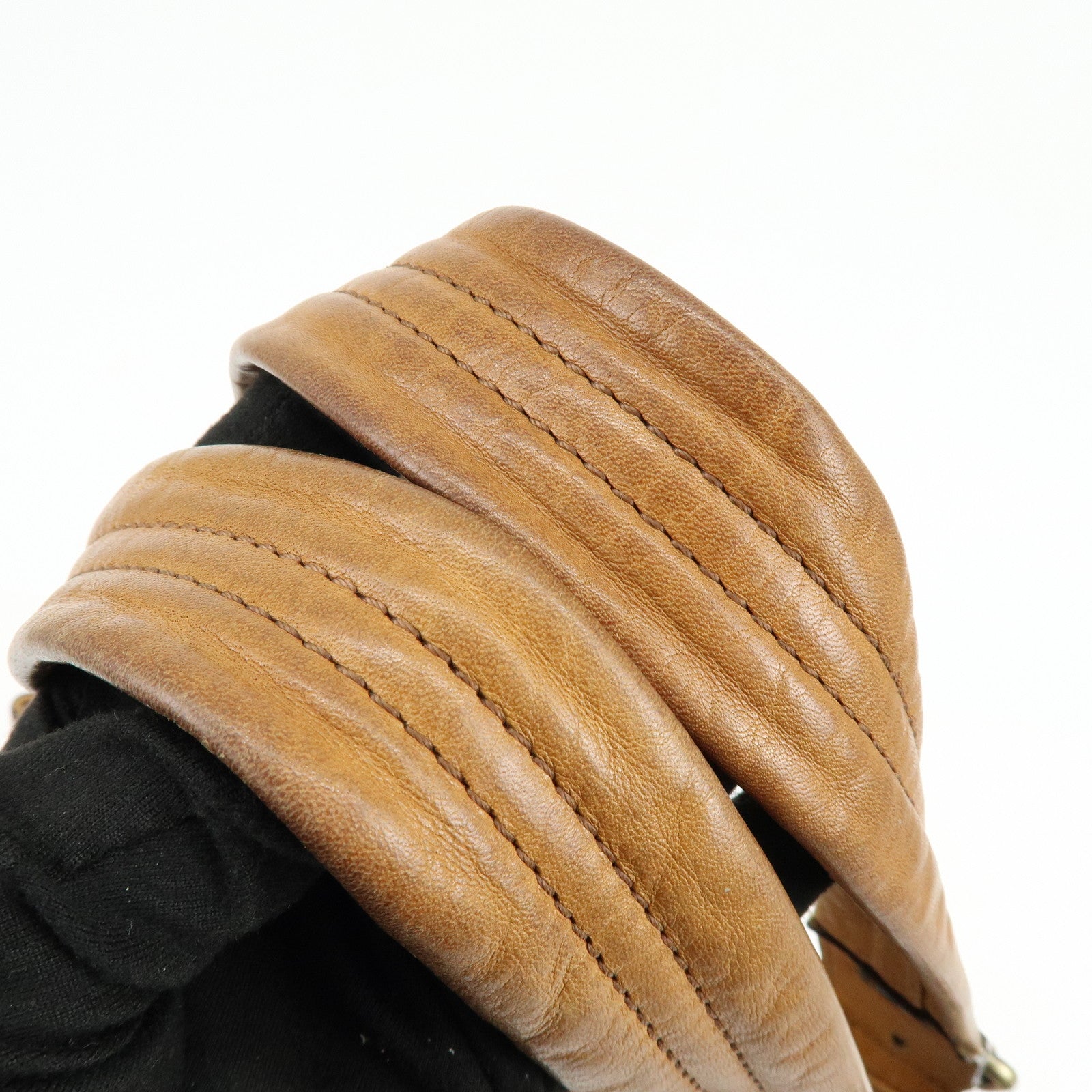 Chloe Maroquinerie Leather Tote Bag Shoulder Bag Hand Bag Brown