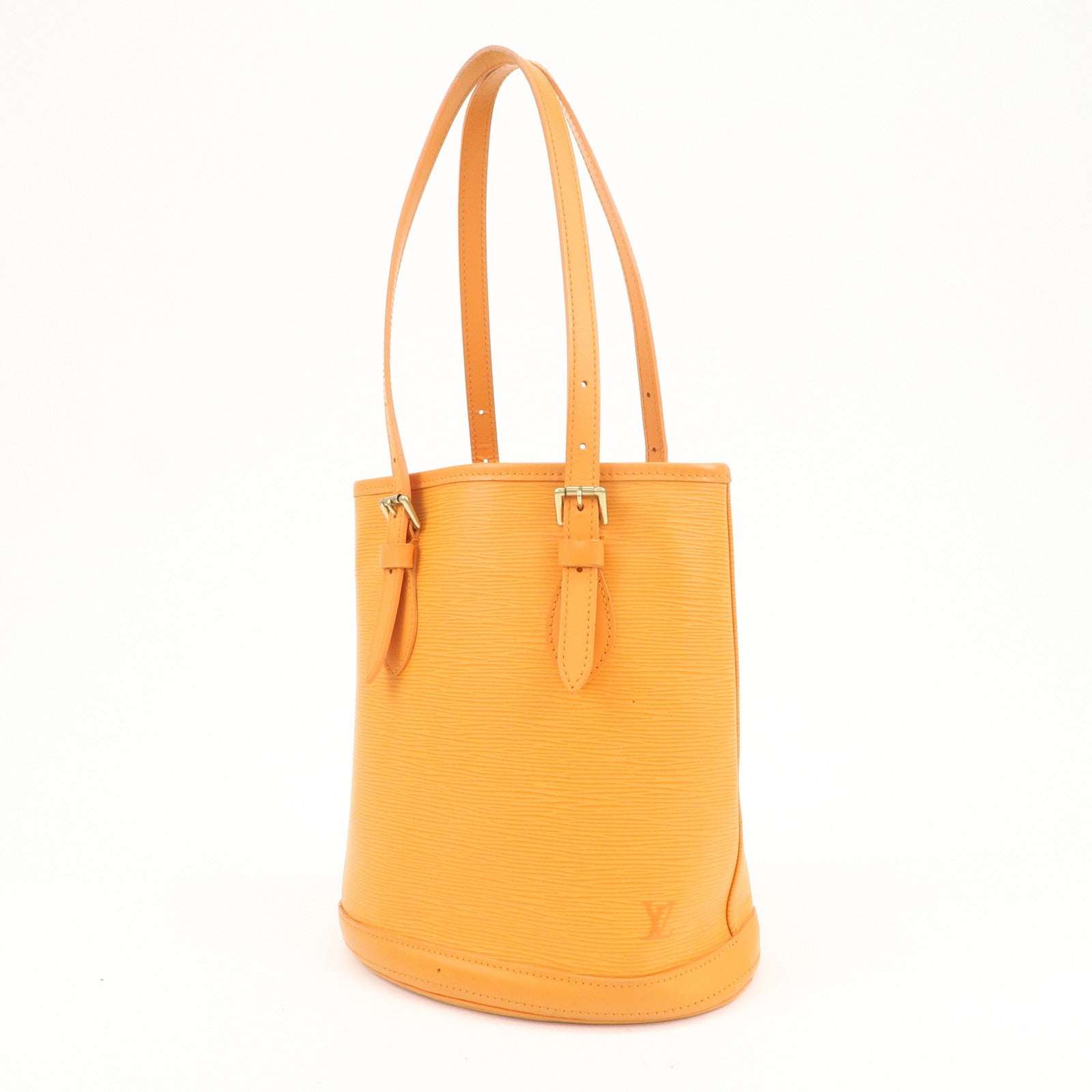 Louis Vuitton Epi Bucket PM Shoulder Bag Tote Bag Mandarin M5899H