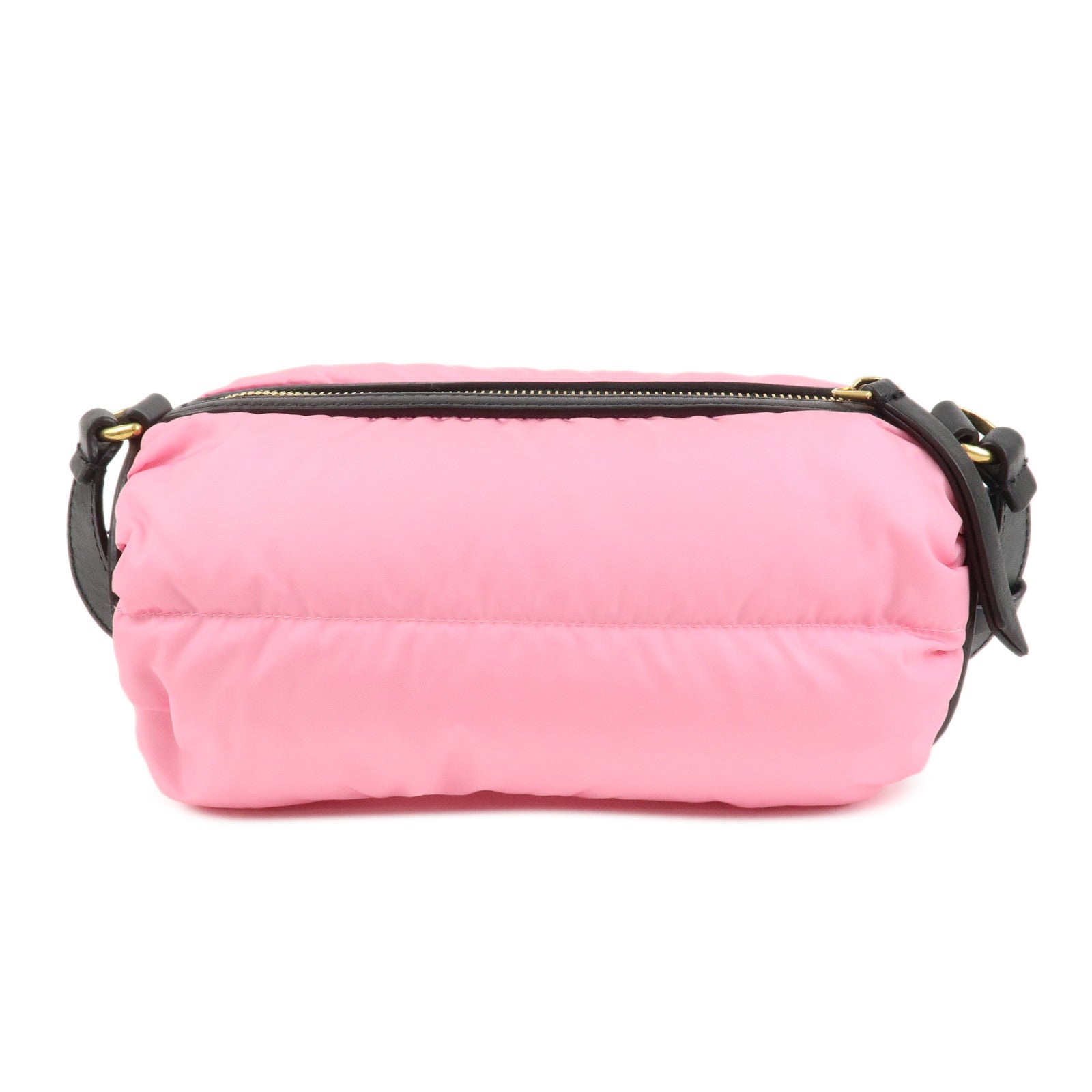 MONCLER Nylon Leather KEONI Shoulder Bag Crossbody Bag Pink Black