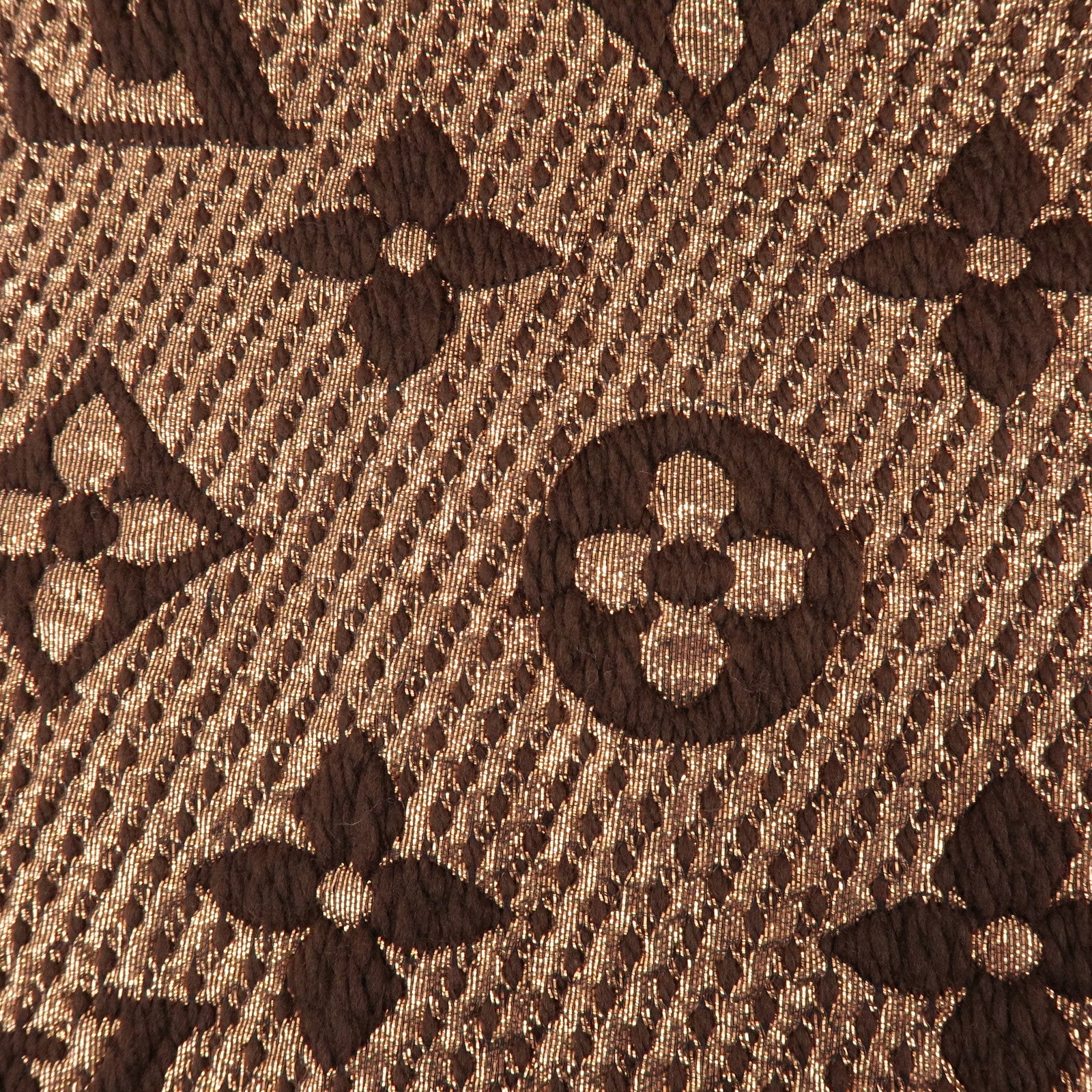 Louis Vuitton Echarpe Logomania Shine Wool Silk Scarf Brown M71383