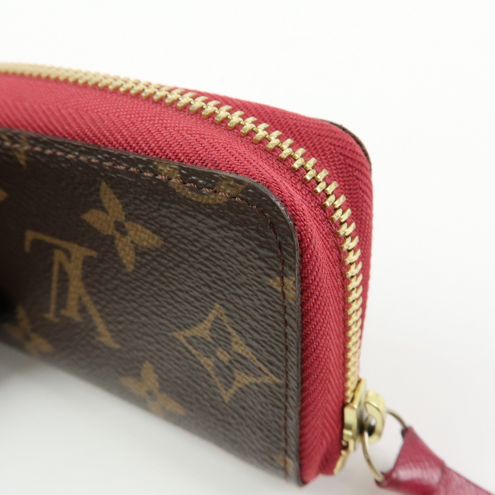 Louis Vuitton Monogram Multicartes Card Case Brown Fuchsia M61299