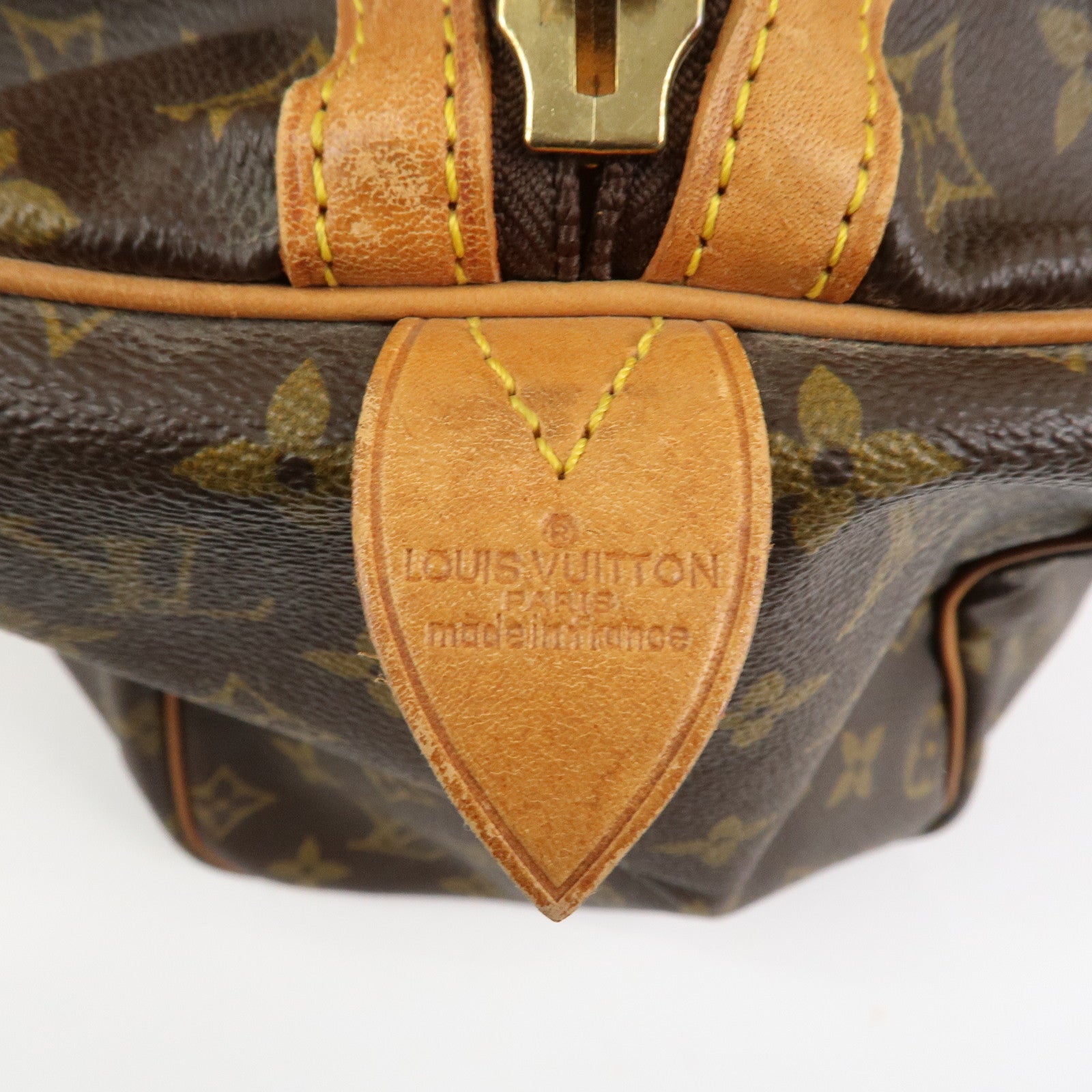 Louis Vuitton Monogram Sac Souple 35 Boston Bag Brown M41626