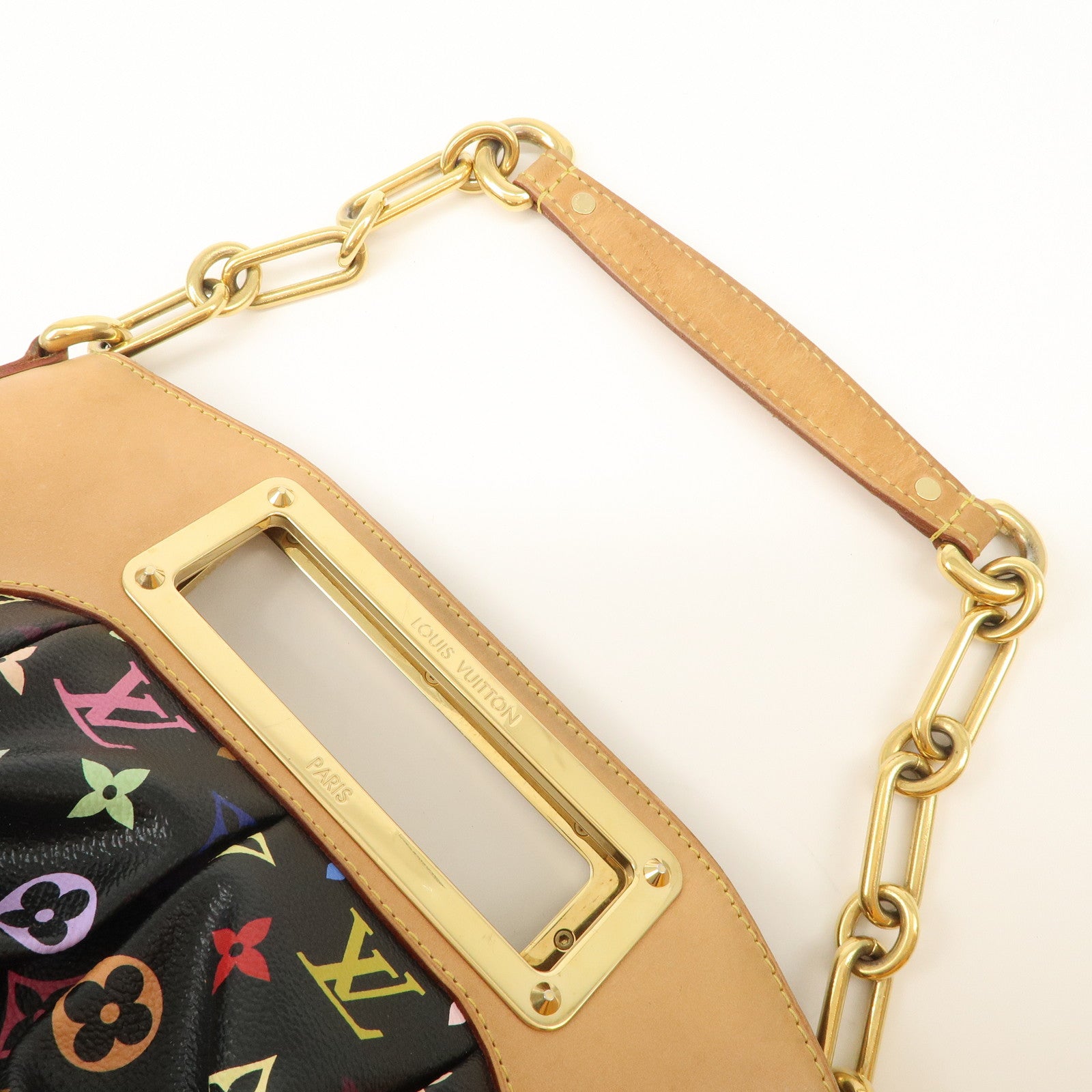 Louis Vuitton Monogram Multicolor Judy PM Hand Bag Noir M40258