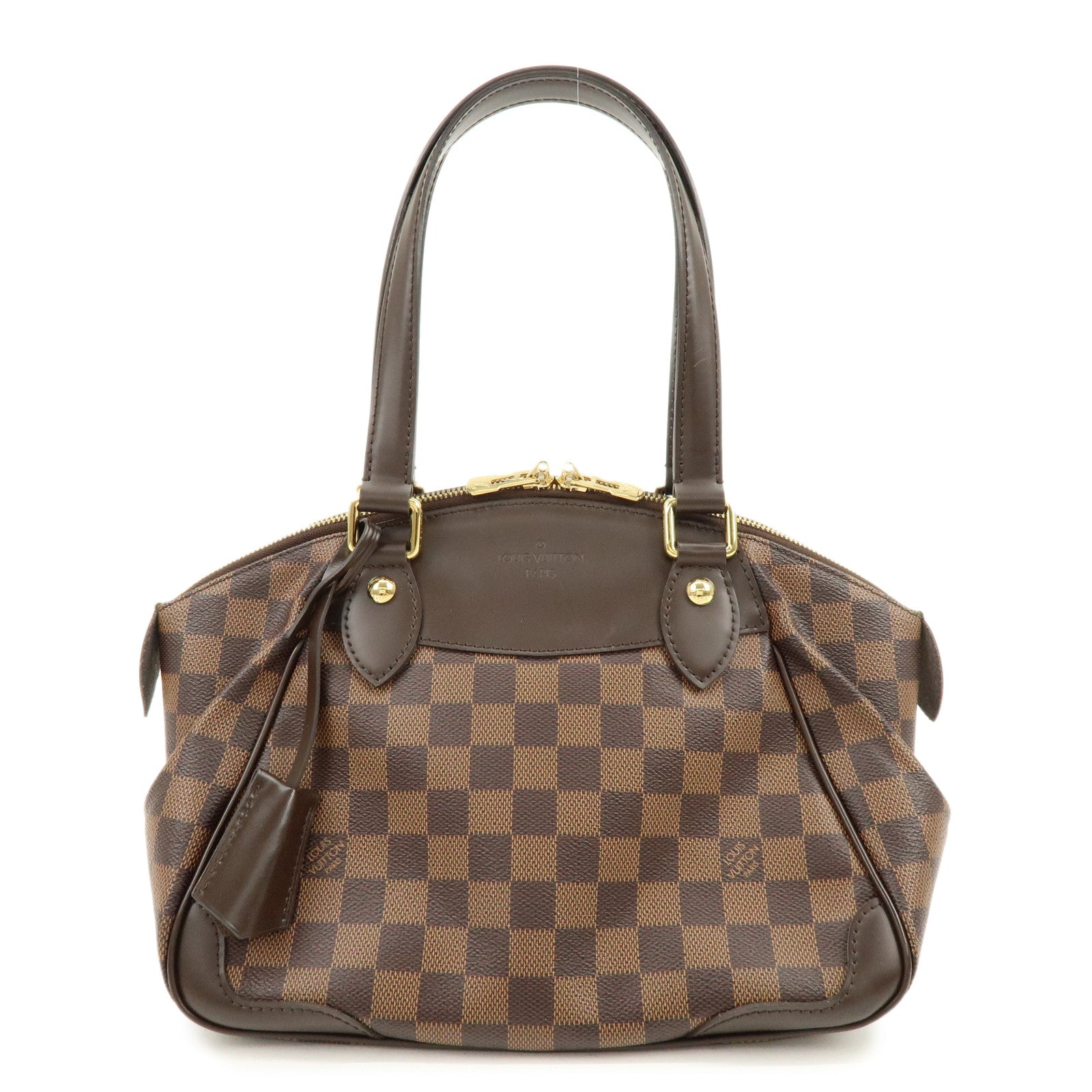 Louis Vuitton Damier Ebene Verona PM Hand Bag Brown