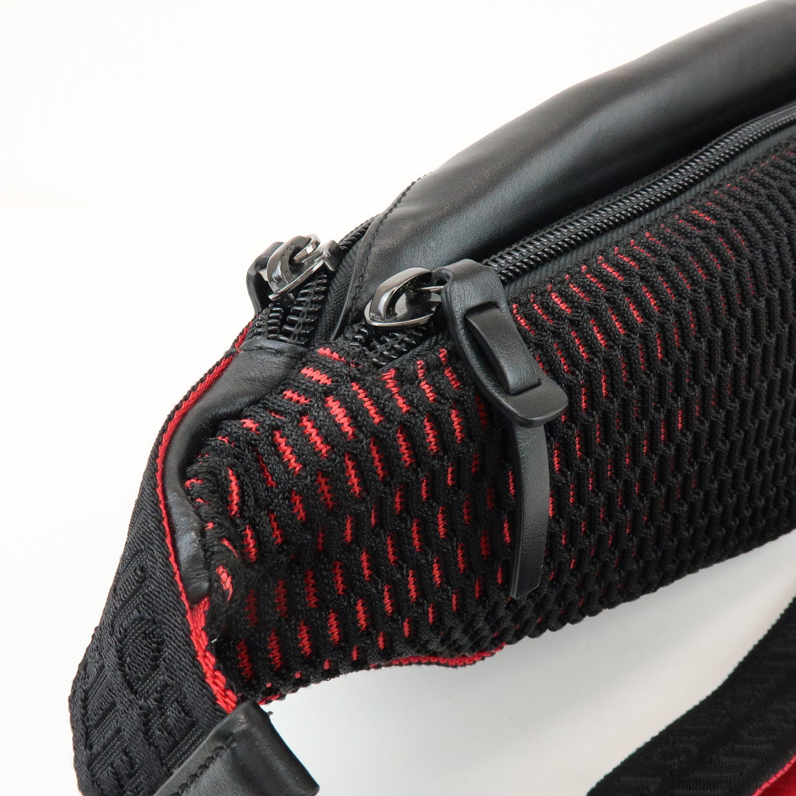 Christian Louboutin Paris New York City Leather Body Bag Black