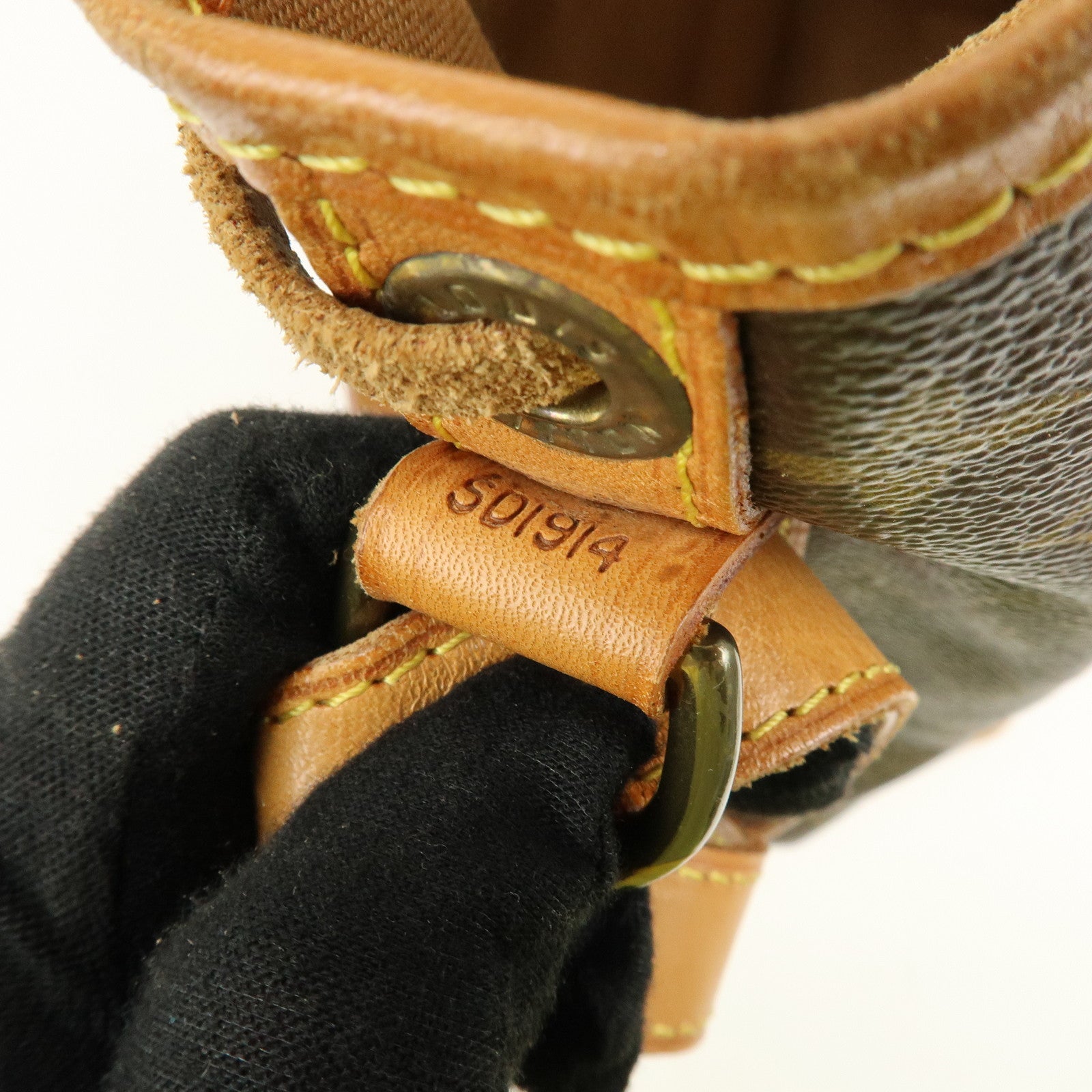 Louis Vuitton Monogram Noe Canvas Leather Shoulder Bag Brown M42224