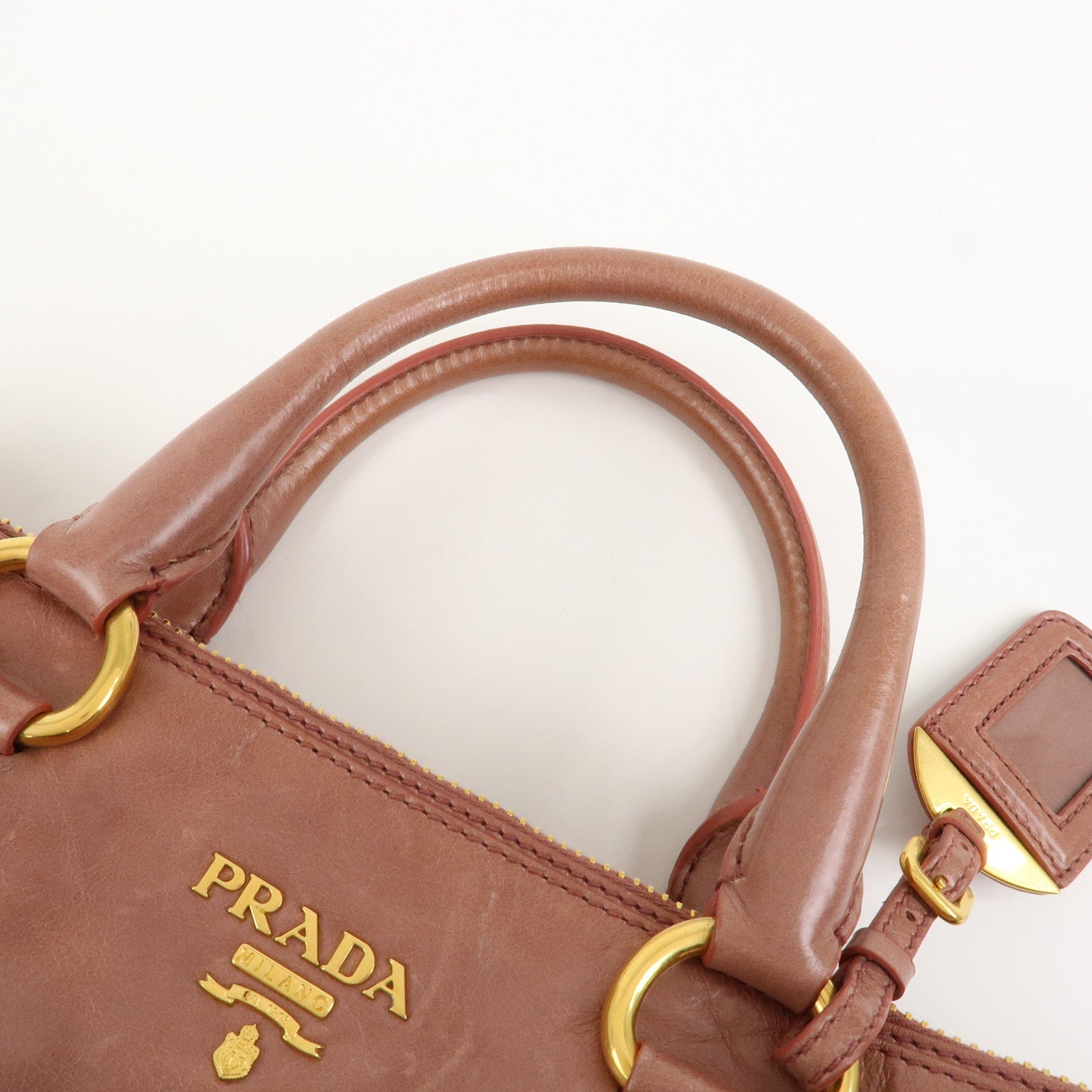 PRADA Leather 2Way Hand Bag Shoulder Bag Pink BN2324
