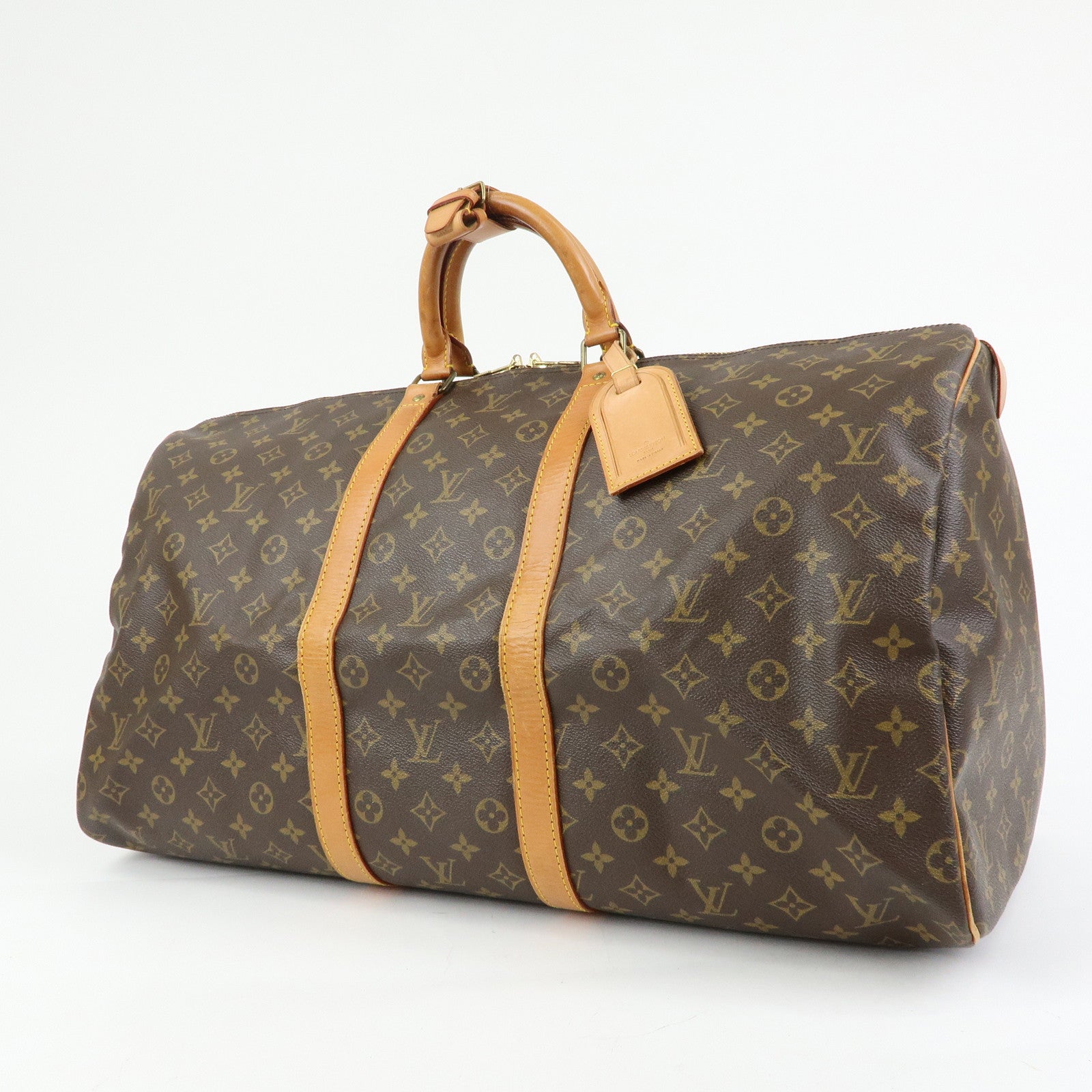 Louis Vuitton Monogram Keep All 55 Boston Bag Brown M41424