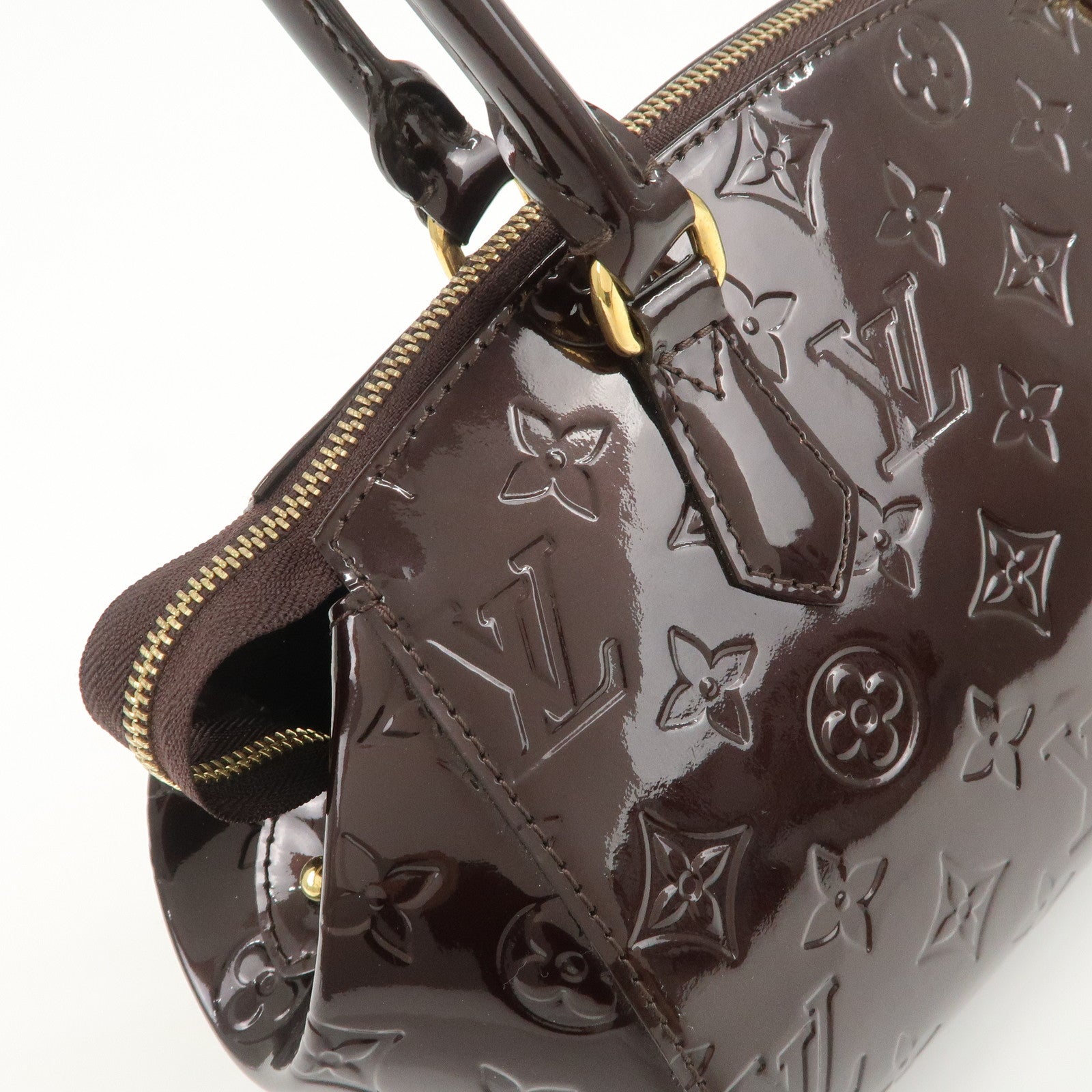 Louis Vuitton Monogram Vernis Leather Sherwood PM Hand Bag M91493