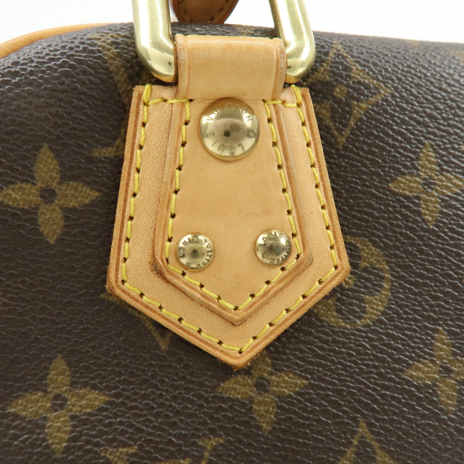 Louis Vuitton Monogram Manhattan PM Hand Bag Brown M40026