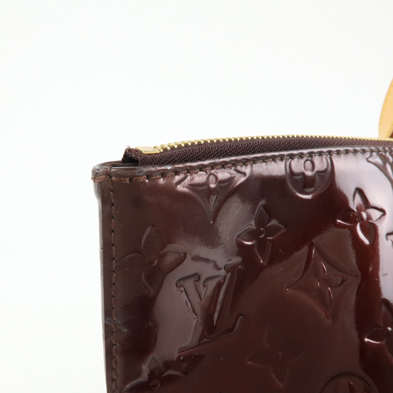 Louis Vuitton Monogram Vernis Bellevue GM Hand Bag Amarante M93589