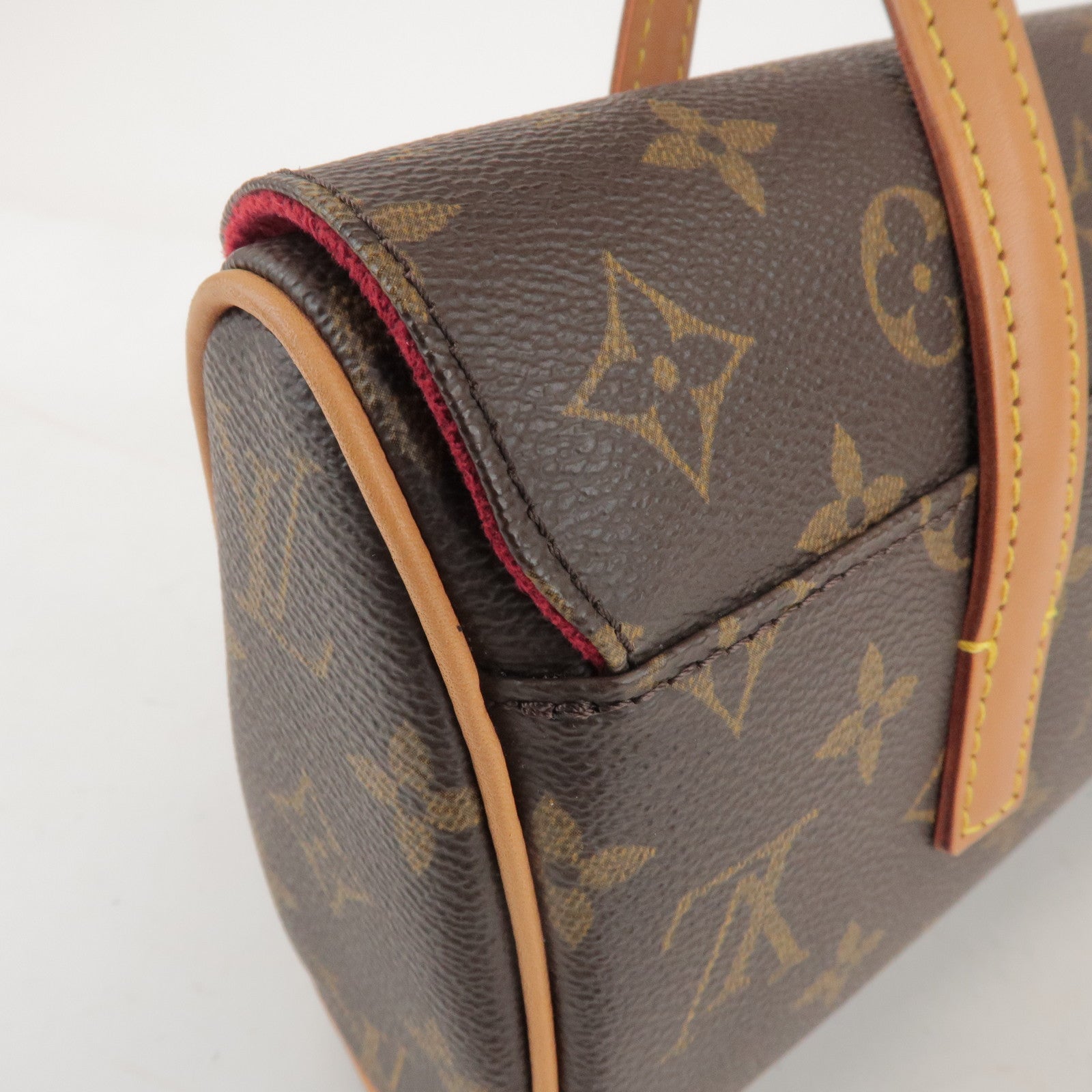 Louis Vuitton Monogram Sonatine Hand Bag Brown M51902