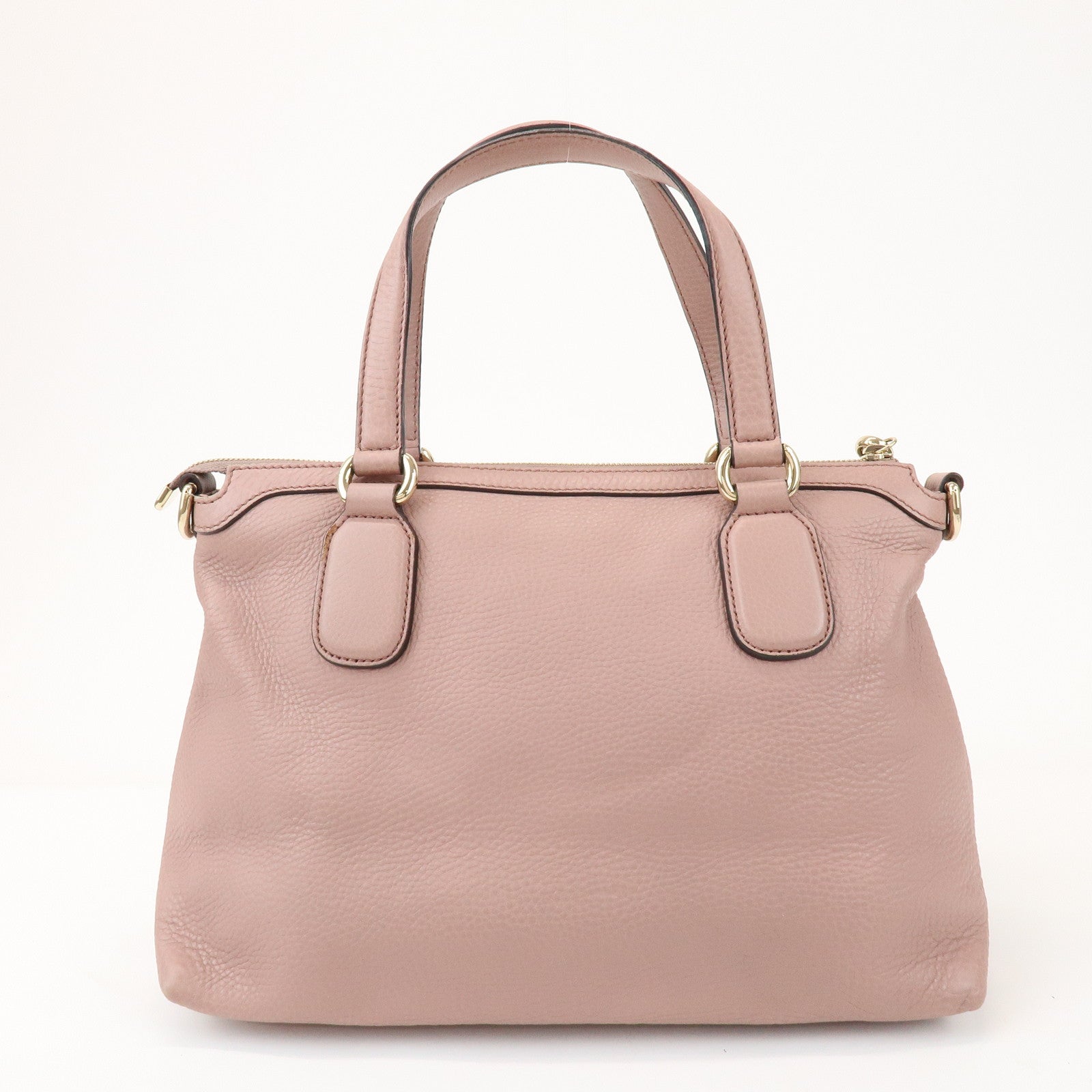 GUCCI SOHO Leather 2Way Bag Hand Bag Shoulder Bag Pink 308362