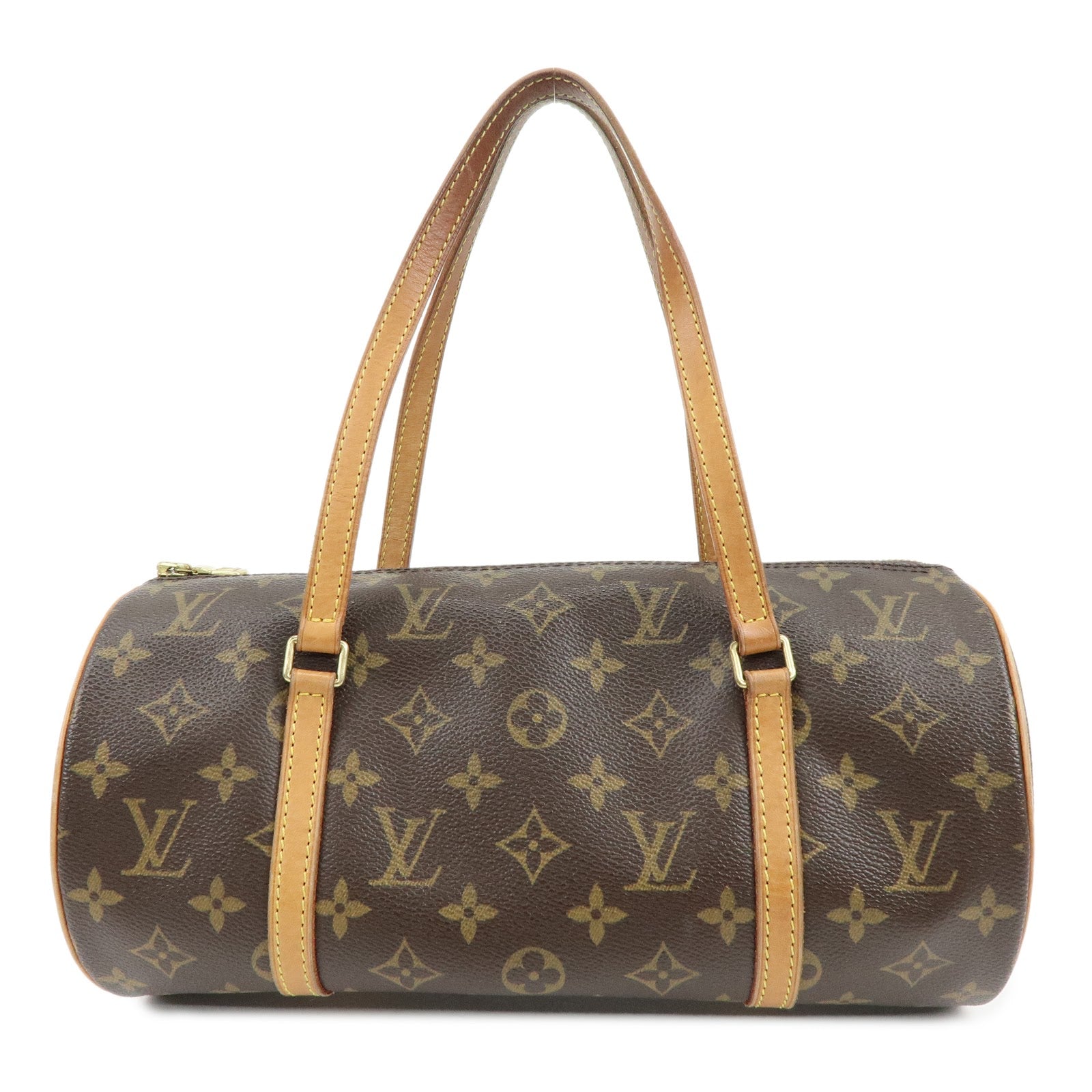 Louis Vuitton Monogram Papillon 30 Hand Bag Brown M51385