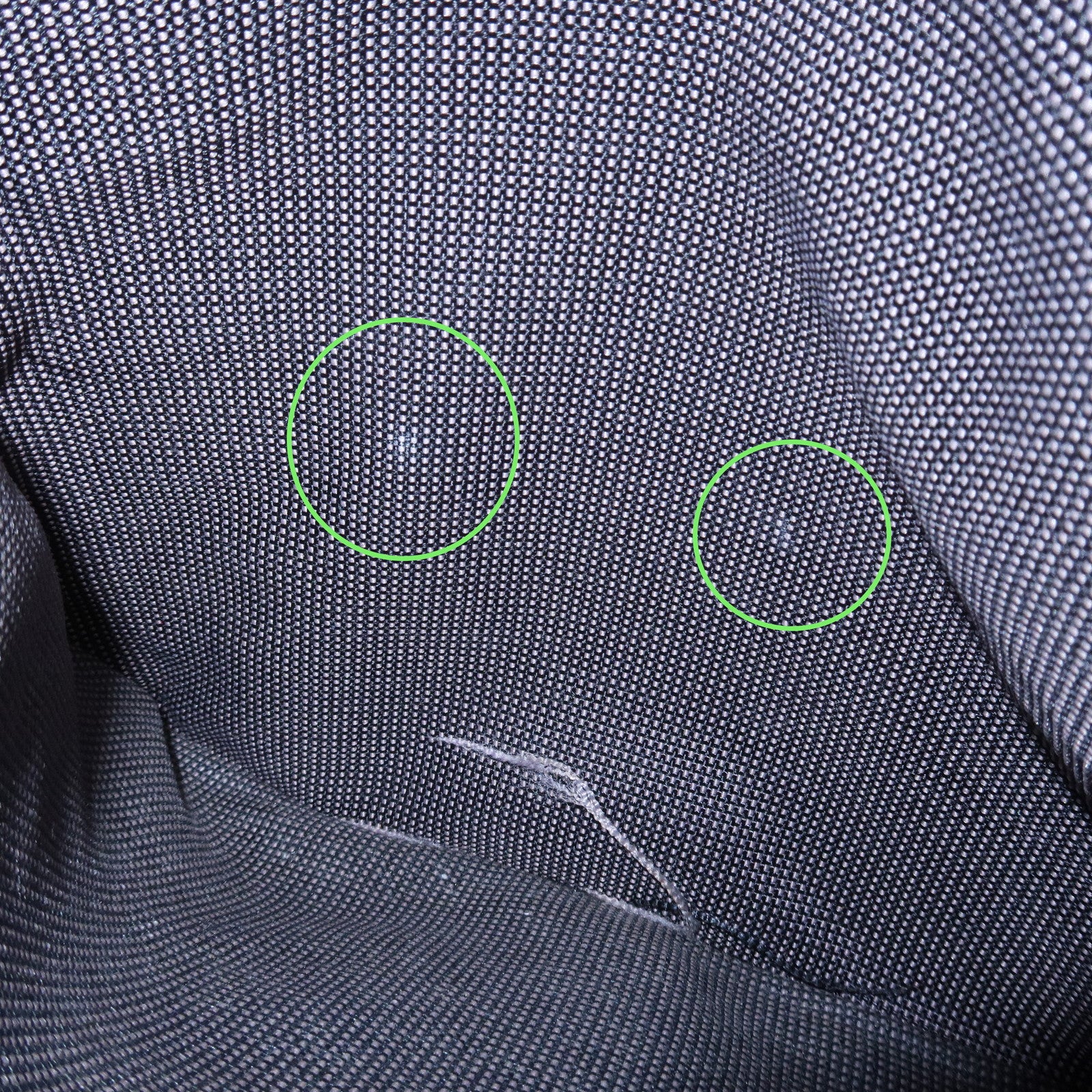 HERMES Her Line A Dos MM Canvas Back Pack Tote Bag Black