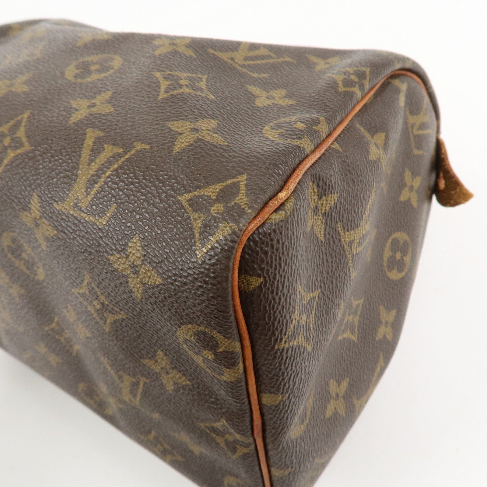 Louis Vuitton Monogram Speedy 25 Boston Bag Brown M41528